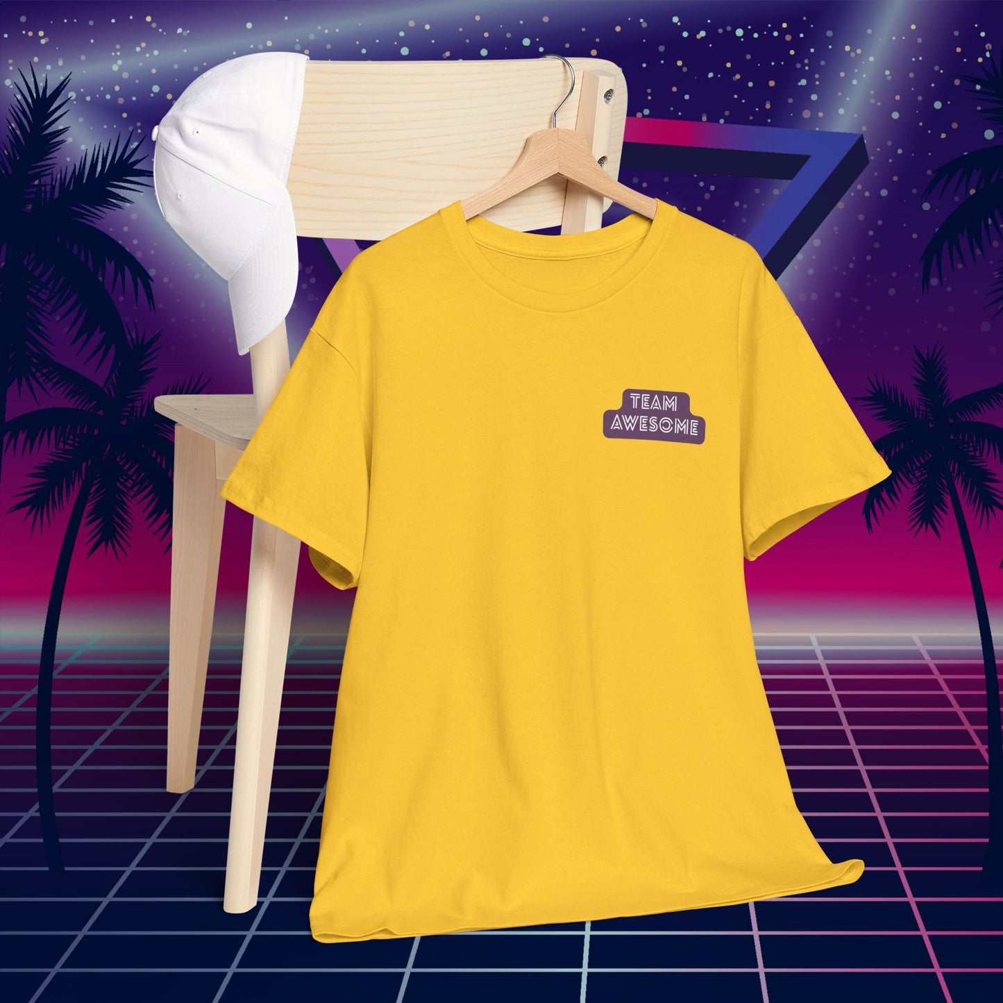 Let’s Get Physical – Join Team Awesome Retro 80s Tee - Unisex Cotton T-Shirt