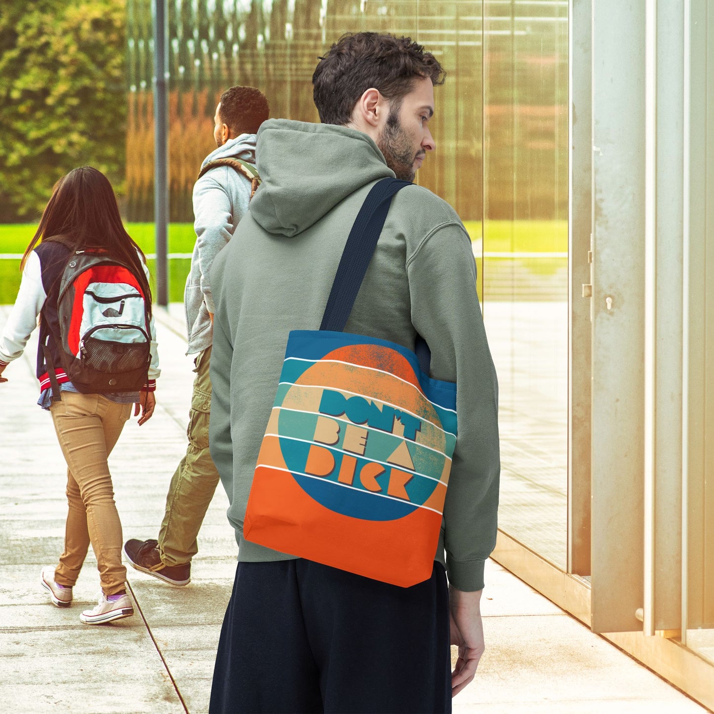 Don’t Be a Dick Tote Bag – 3 Sizes | A Friendly Reminder in Bold Retro Style