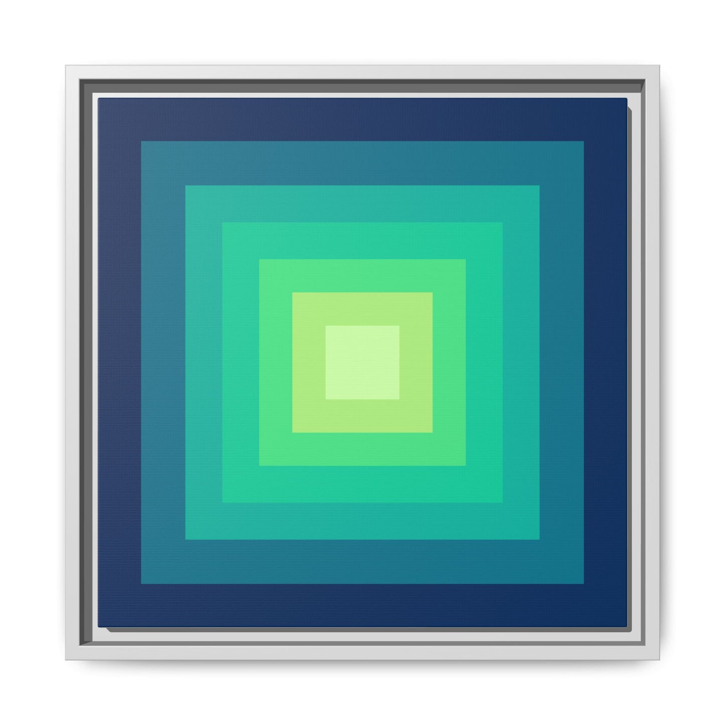 Modern Framed Geometric Canvas Art | Bold Color Meets Clean Framing