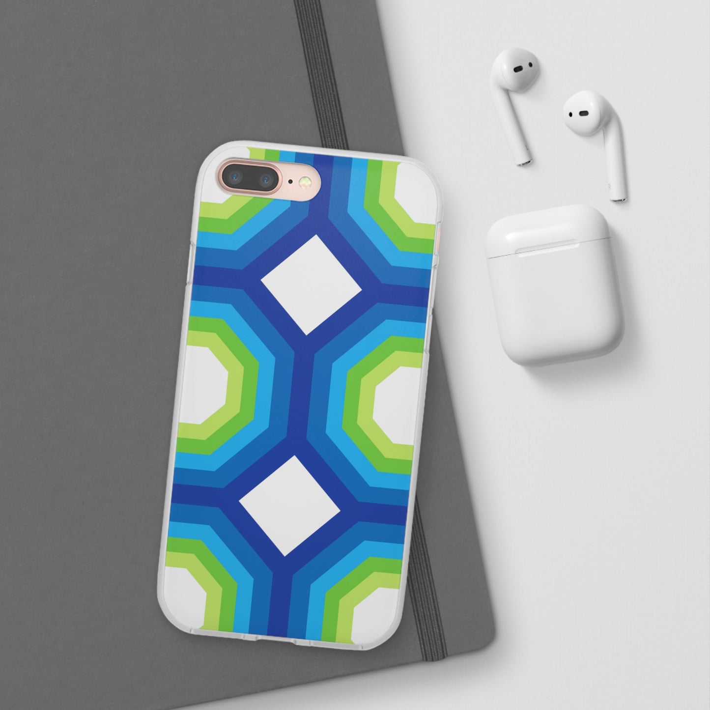 Stylish Geometric Phone Case, Flexible Phone Cover, Unique Modern Design, Perfect Gift, Trendy Accessory, Eco-Friendly Case
