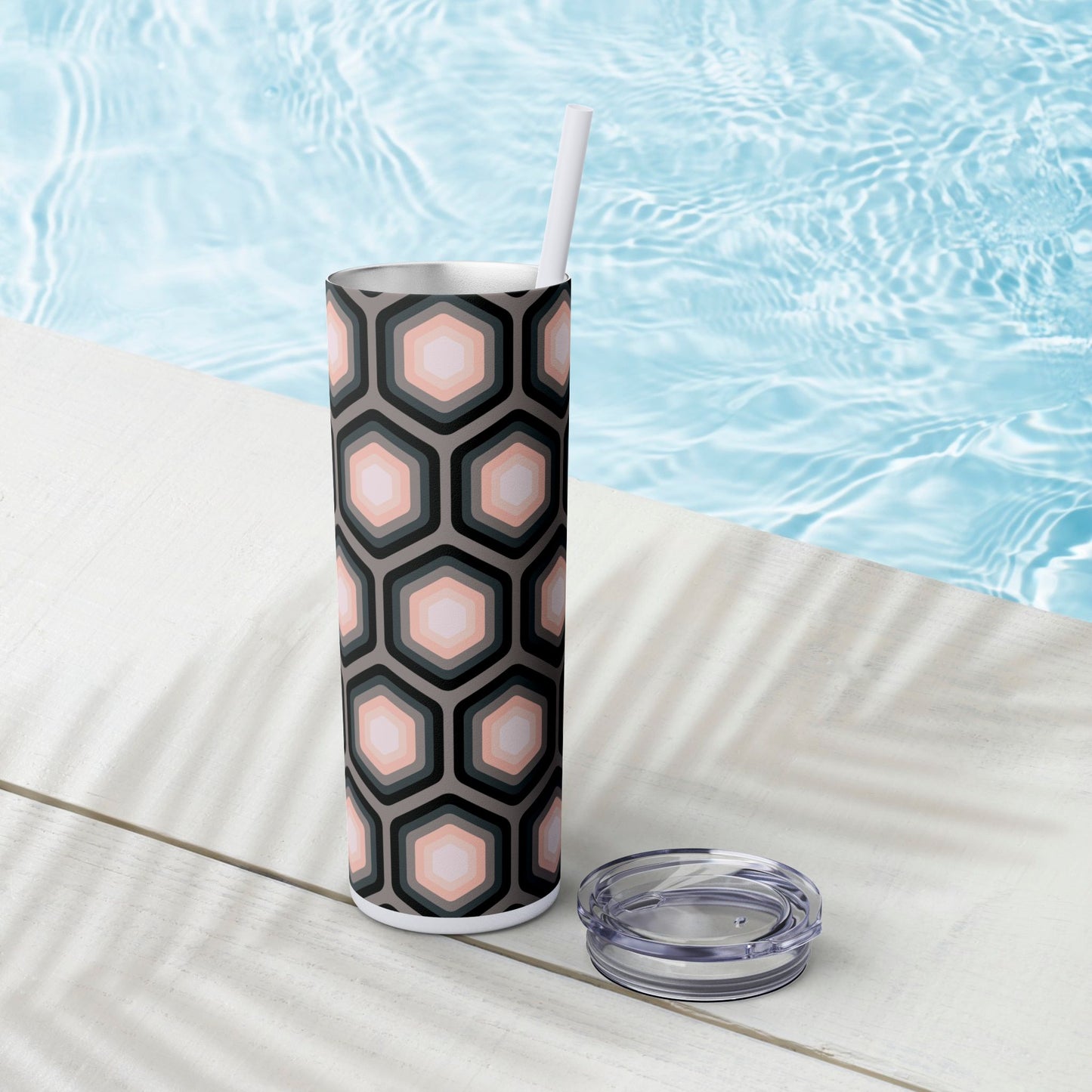 Vibrant. Versatile. Totally Sippable. – 20 oz Skinny Travel Tumbler with Straw