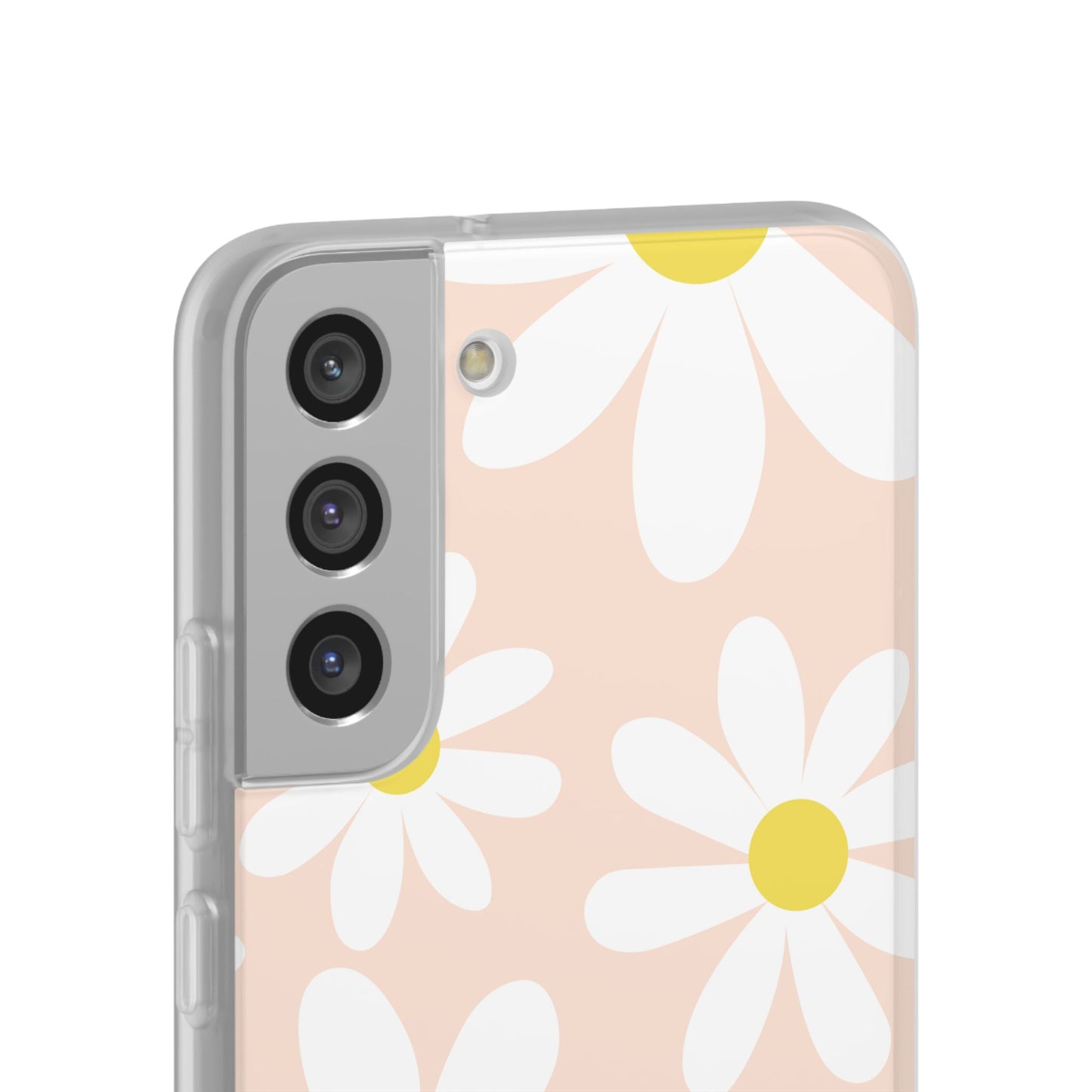 Phone Cases - Blush Daisy Pattern Flexi Cases