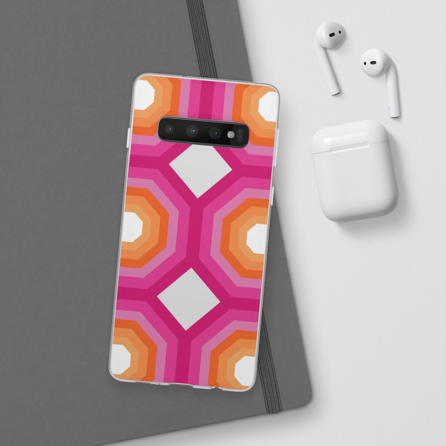 Stylish Geometric Phone Case, Flexible Phone Cover, Unique Modern Design, Perfect Gift, Trendy Accessory, Eco-Friendly Case