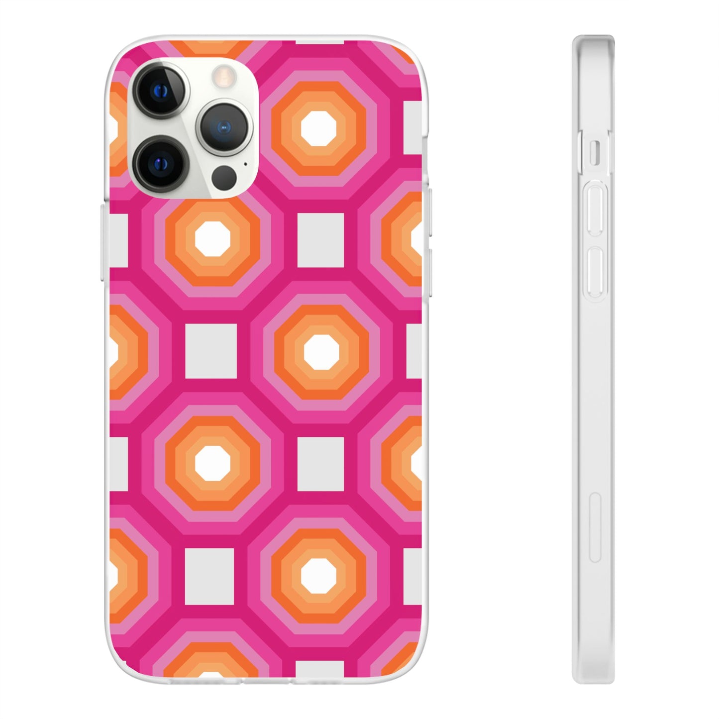 Stylish Geometric Phone Case, Flexible Phone Cover, Unique Modern Design, Perfect Gift, Trendy Accessory, Eco-Friendly Case