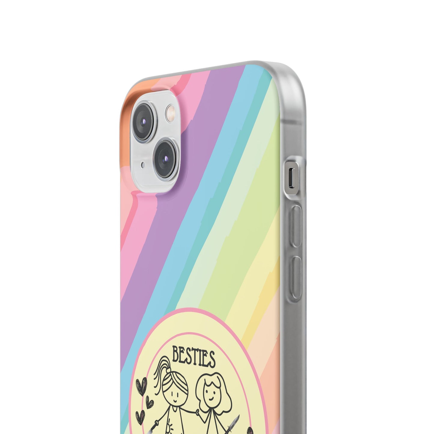 Phone Cases - Pastels Besties Ride or Die | "I'd Cut a Bitch for You"