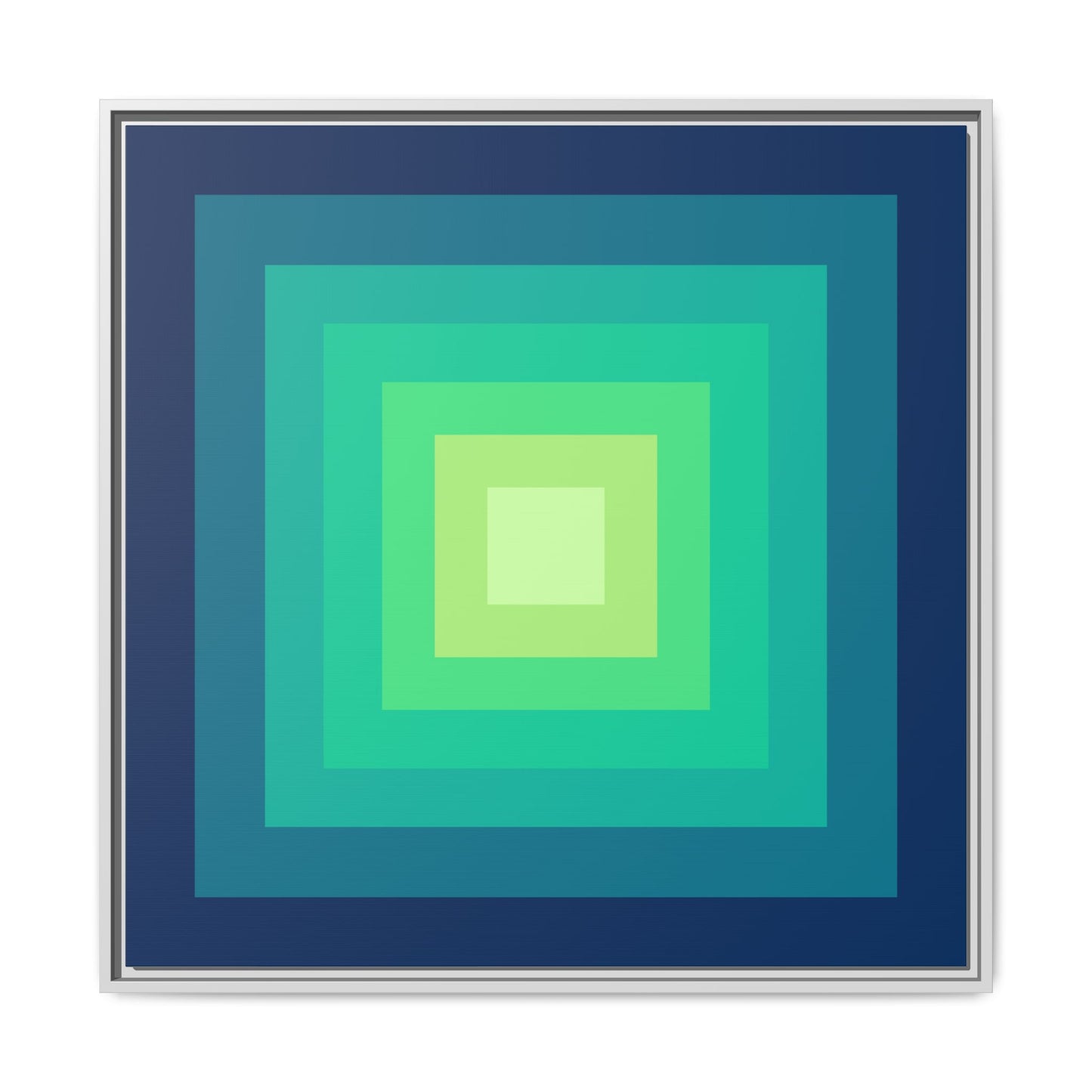 Modern Framed Geometric Canvas Art | Bold Color Meets Clean Framing