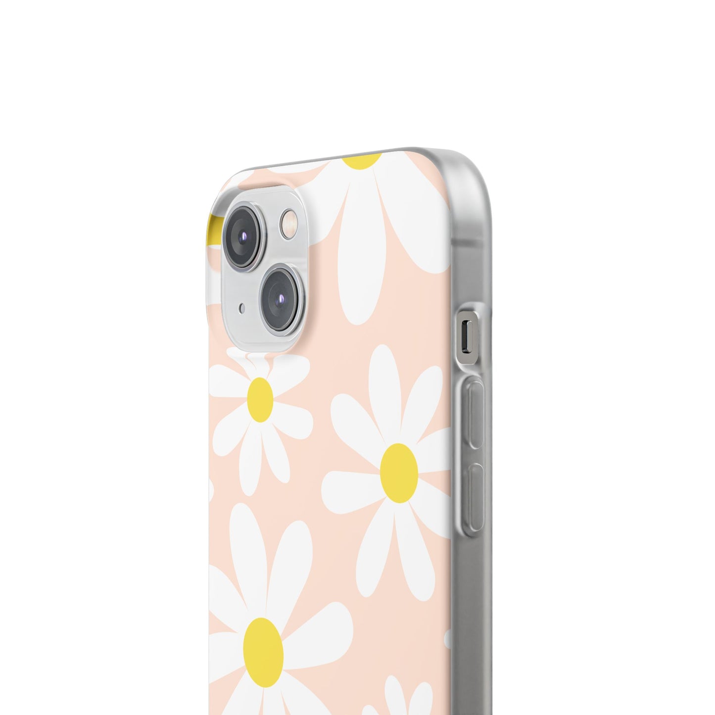 Phone Cases - Blush Daisy Pattern Flexi Cases