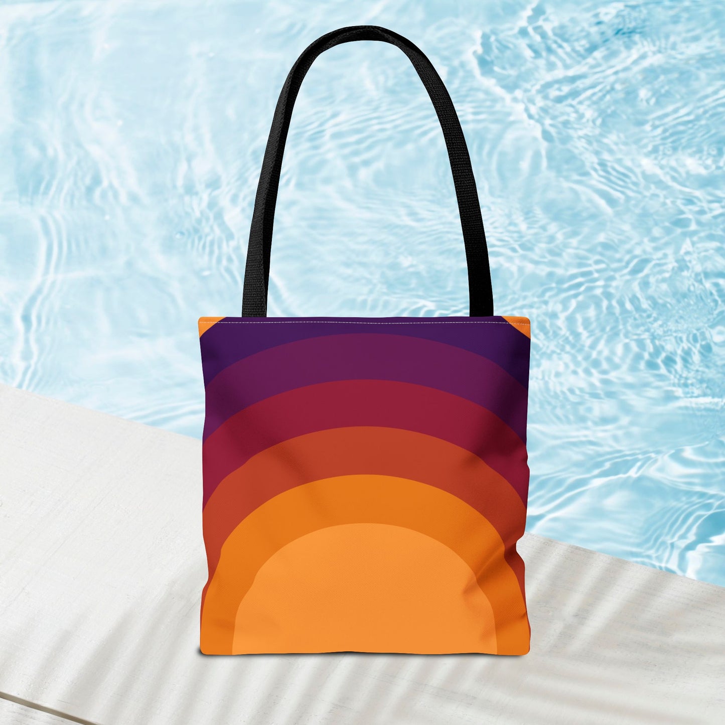 Geometric Art Tote Bag – 3 sizes | Bold lines. Vivid color. Retro