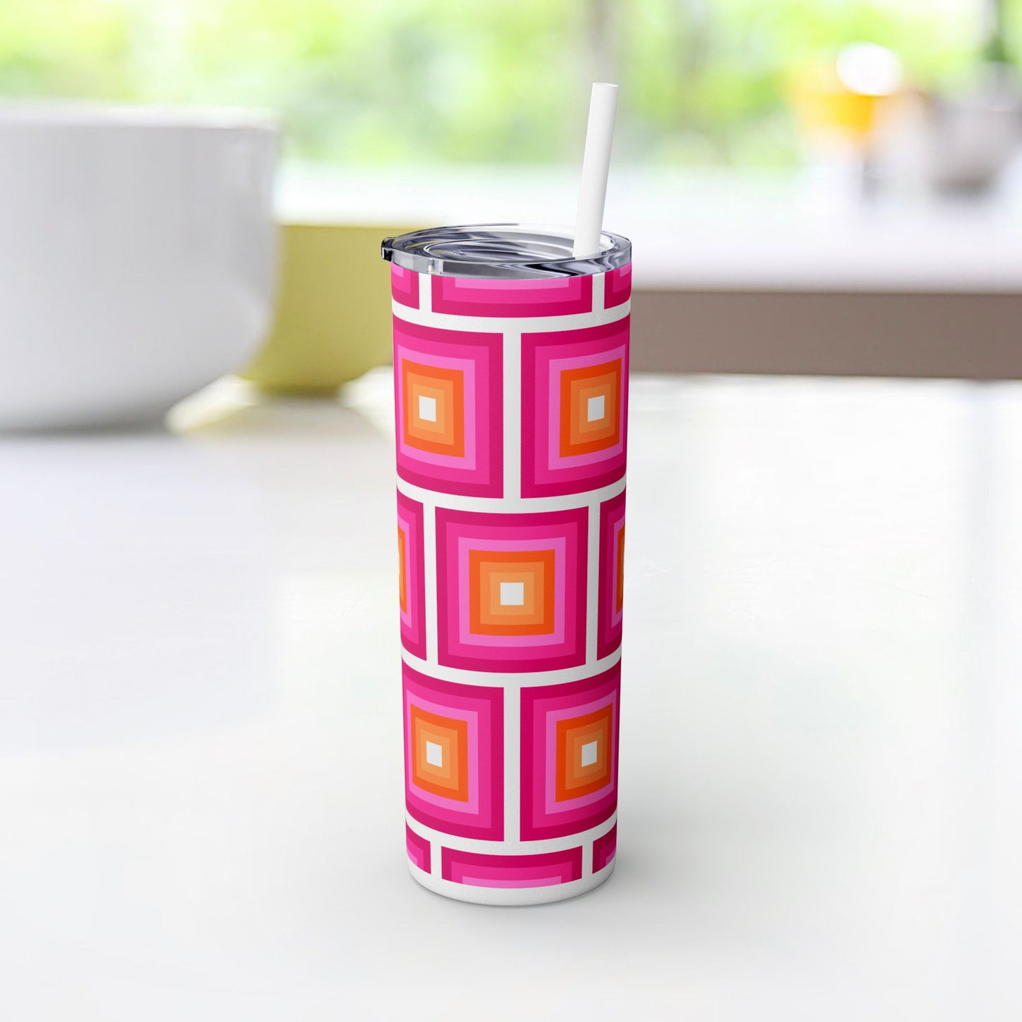 Vibrant. Versatile. Totally Sippable. – 20 oz Skinny Travel Tumbler with Straw