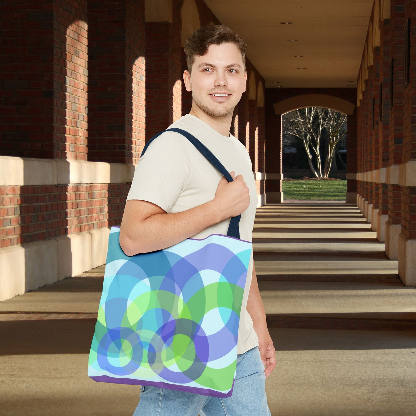Geo Bubbles Tote Bag – 3 sizes | Playful. Modern. Lightweight.