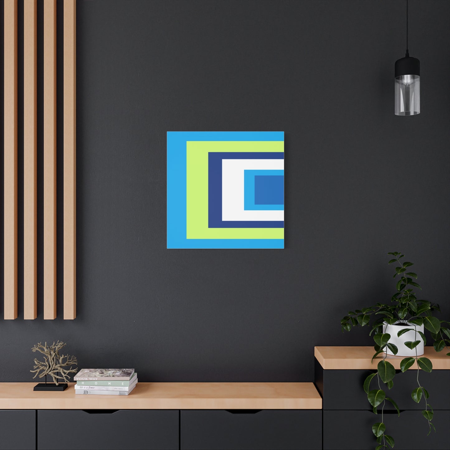 Modern Geometric Canvas Art | Bold Colors, Clean Lines, Creative Energy