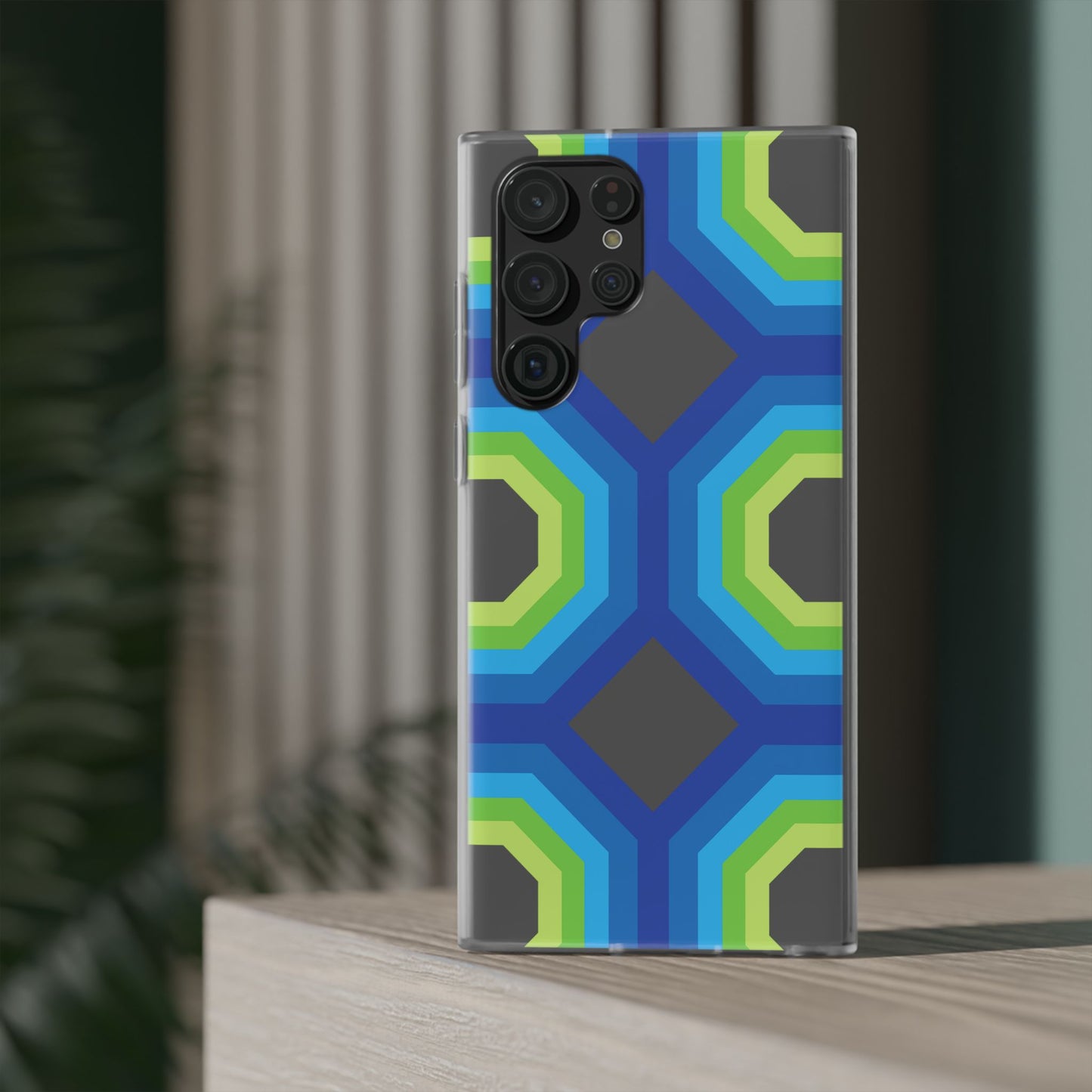 Stylish Geometric Phone Case, Flexible Phone Cover, Unique Modern Design, Perfect Gift, Trendy Accessory, Eco-Friendly Case