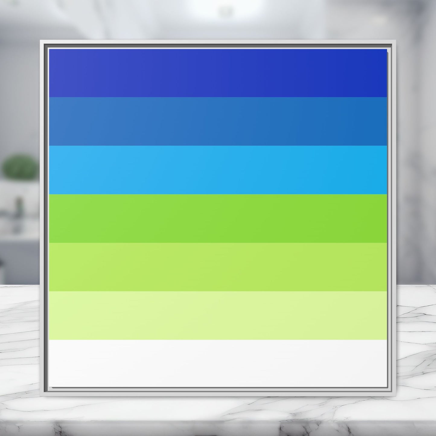 Modern Framed Geometric Canvas Art | Bold Color Meets Clean Framing