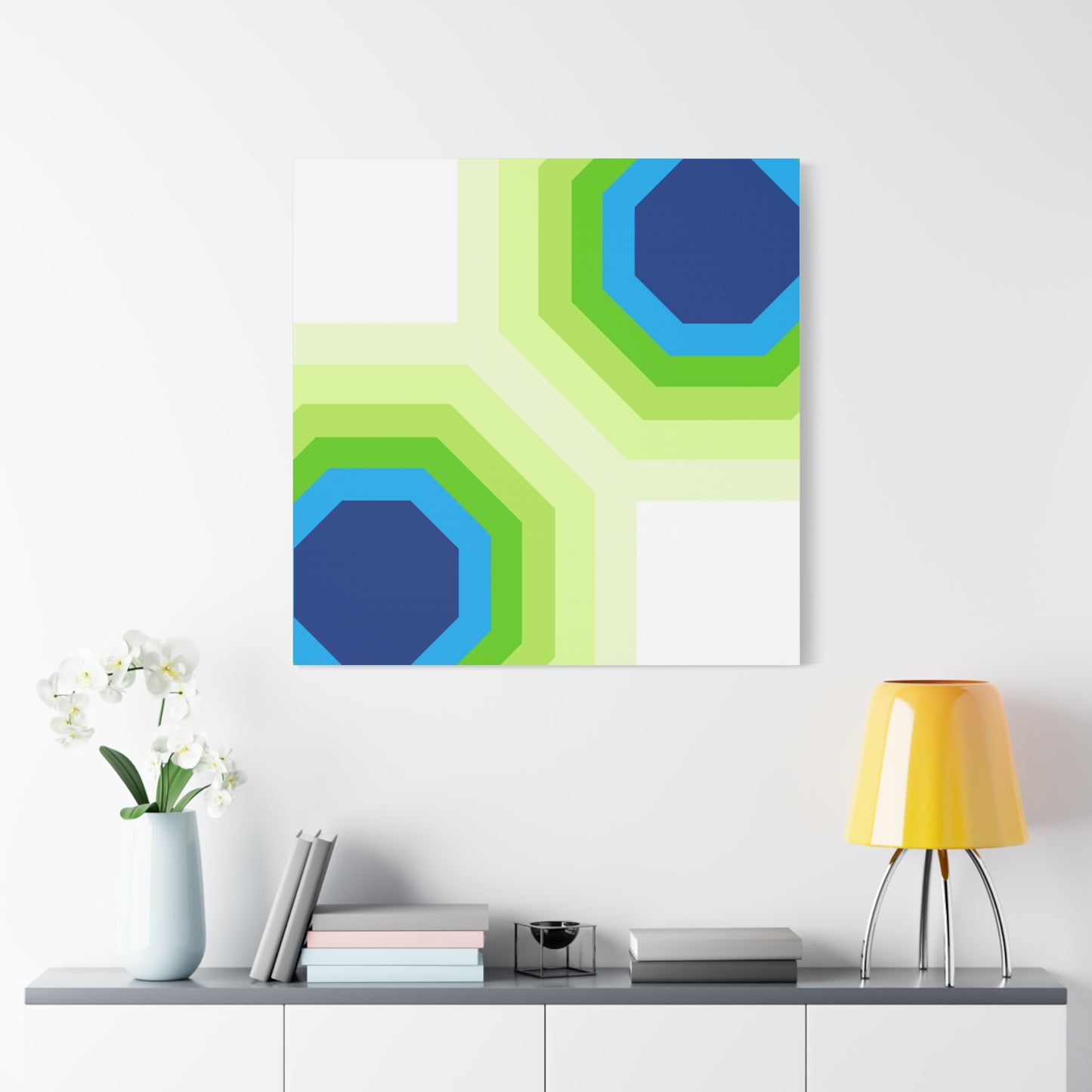 Modern Geometric Canvas Art | Bold Colors, Clean Lines, Creative Energy