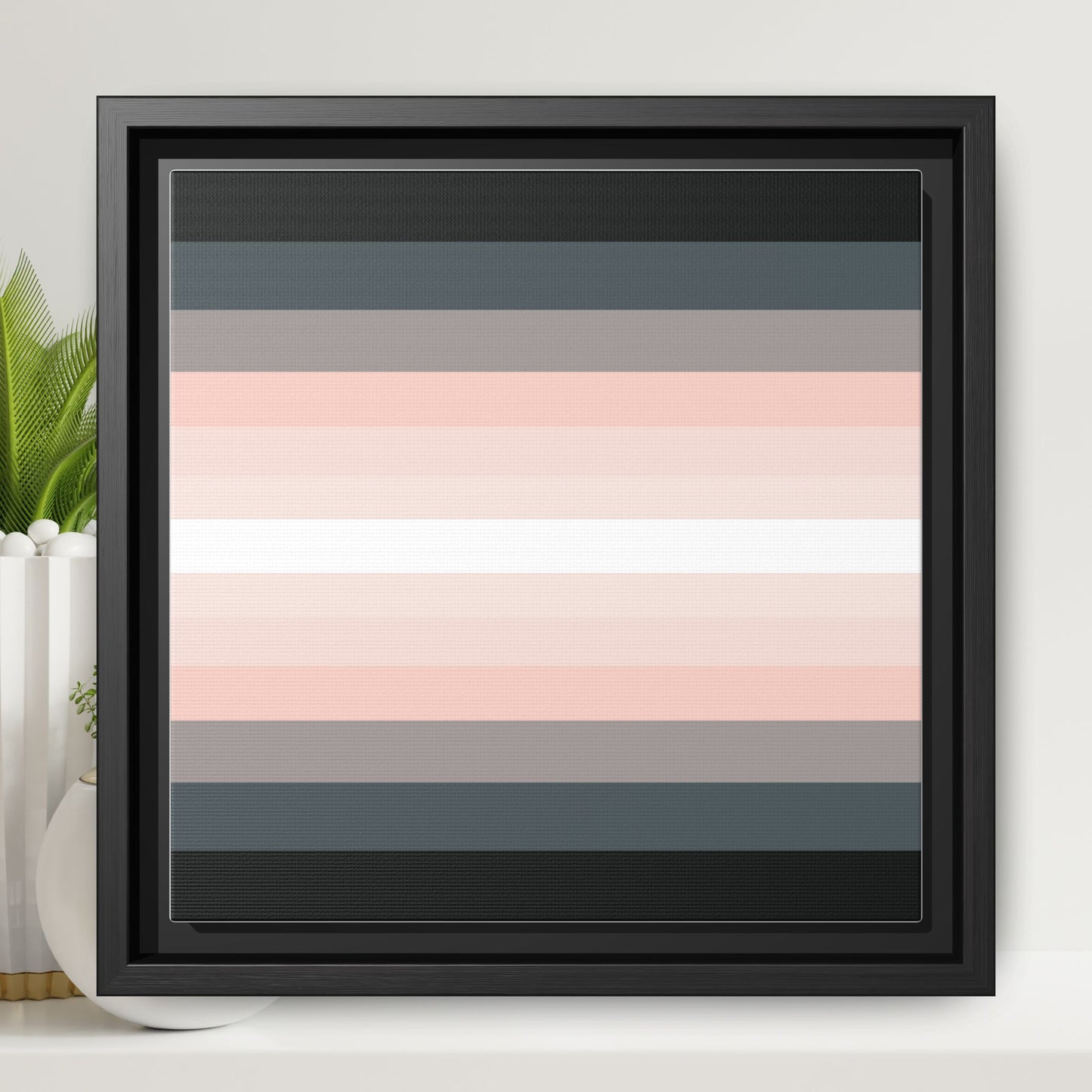 Modern Framed Geometric Canvas Art | Bold Color Meets Clean Framing