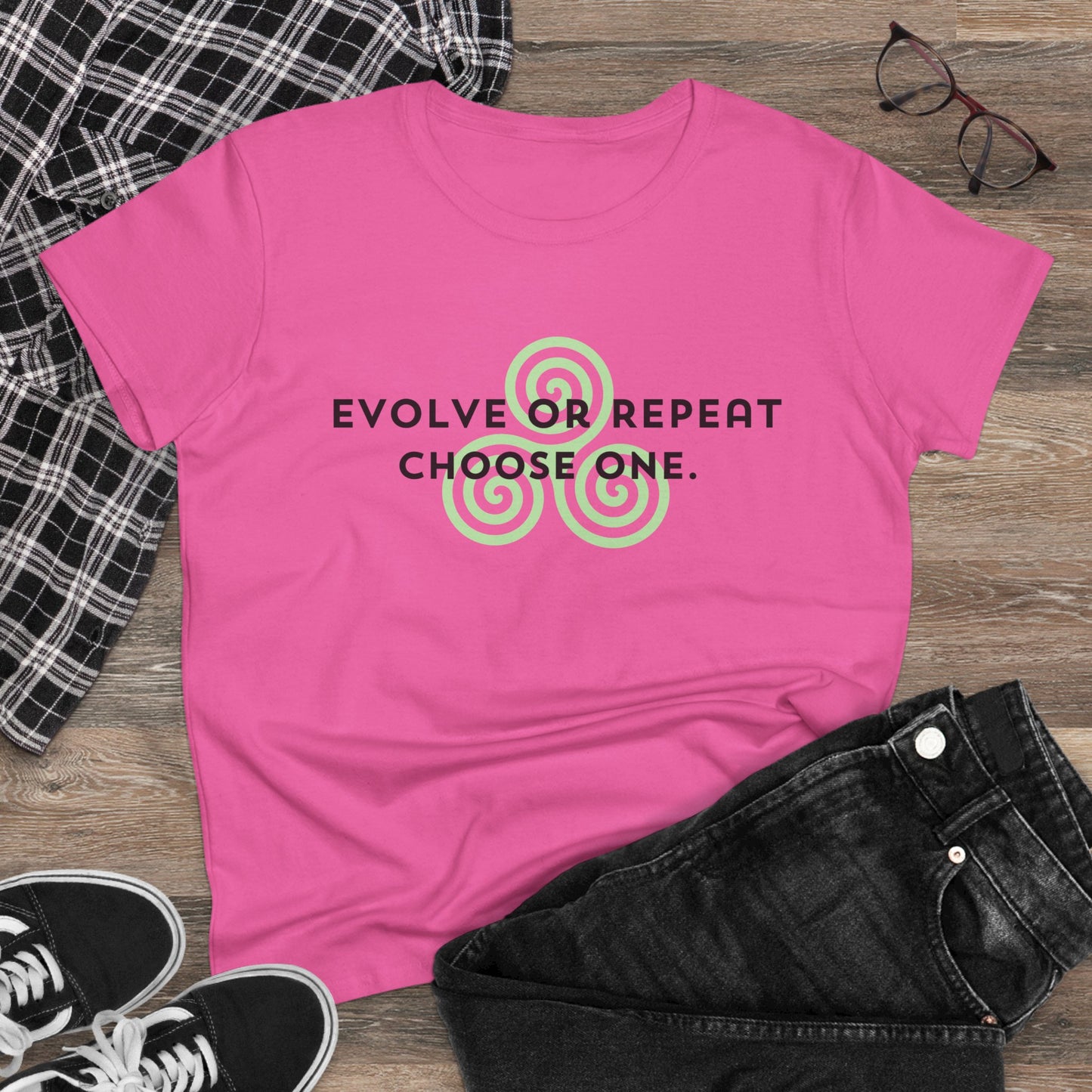 Reincarnation Cycle Women's Tee, Seeker Healer Spiritual Shirt, Path of Personal