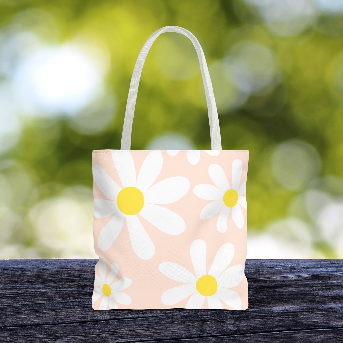 Blush Daisy Tote Bag – 3 sizes | Soft, Sweet, and Ready to Bloom
