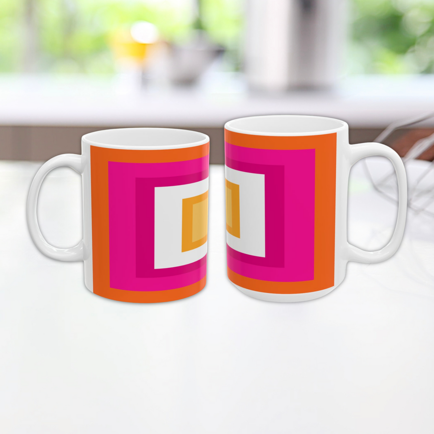 Geo Art Mug – Bold Color, Daily Joy