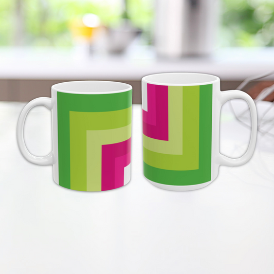 Geo Art Mug – Bold Color, Daily Joy
