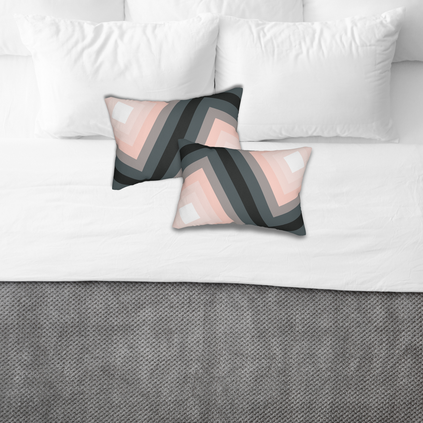 Geometric Lumbar Pillow | Bold Style, Everyday Comfort