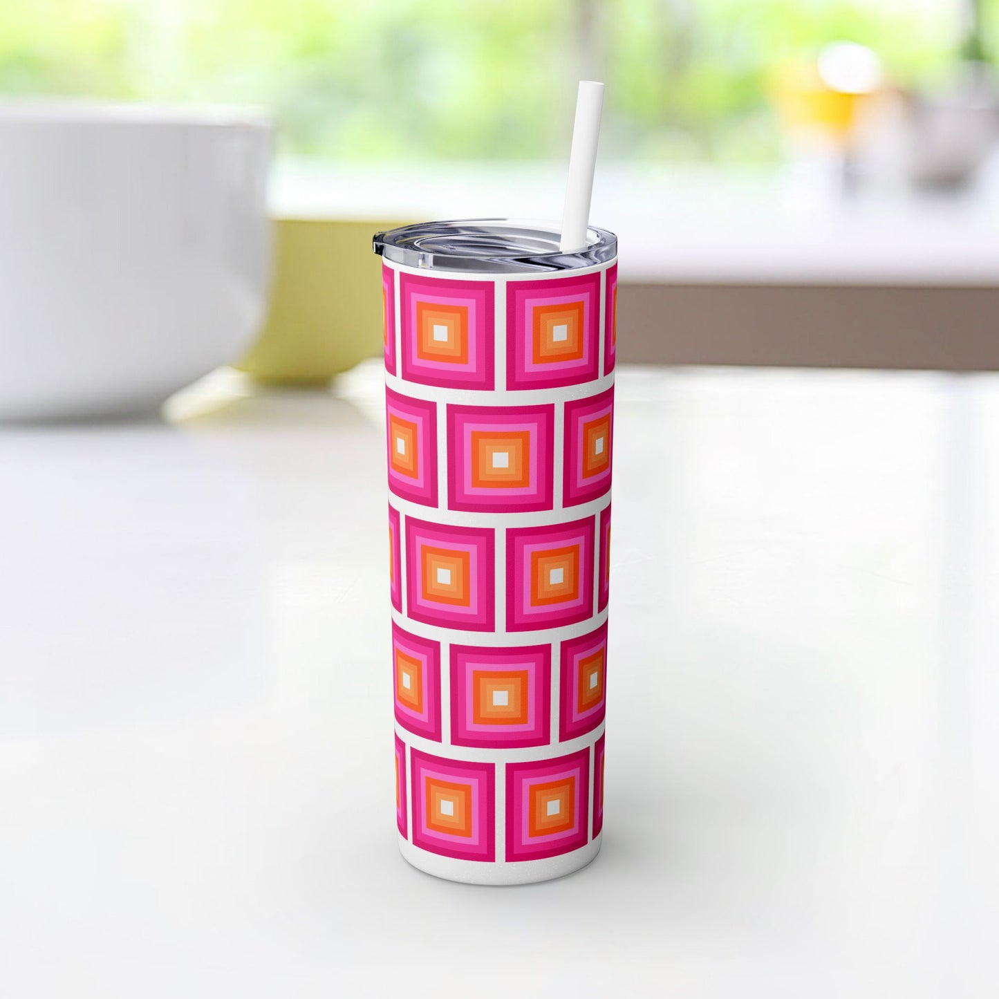 Vibrant. Versatile. Totally Sippable. – 20 oz Skinny Travel Tumbler with Straw