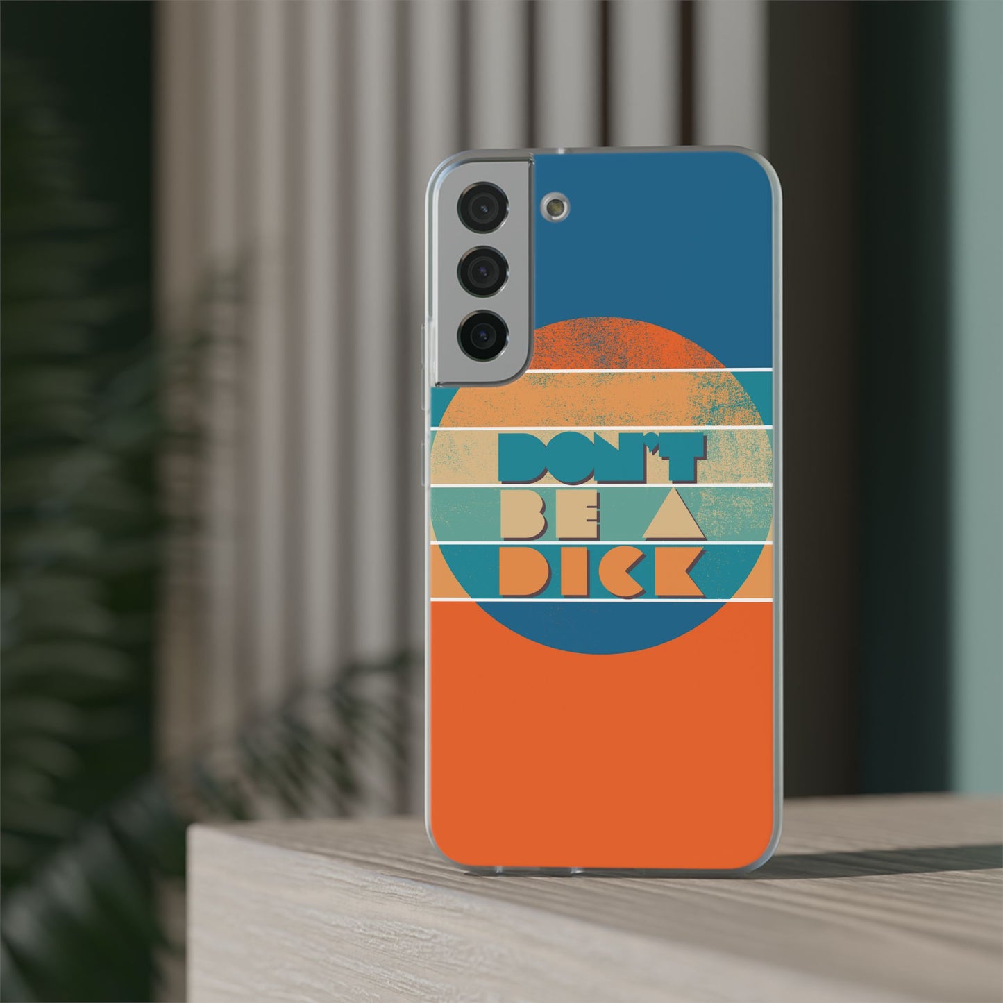 Phone Case - 'Don't Be a Dick' Retro 70s style