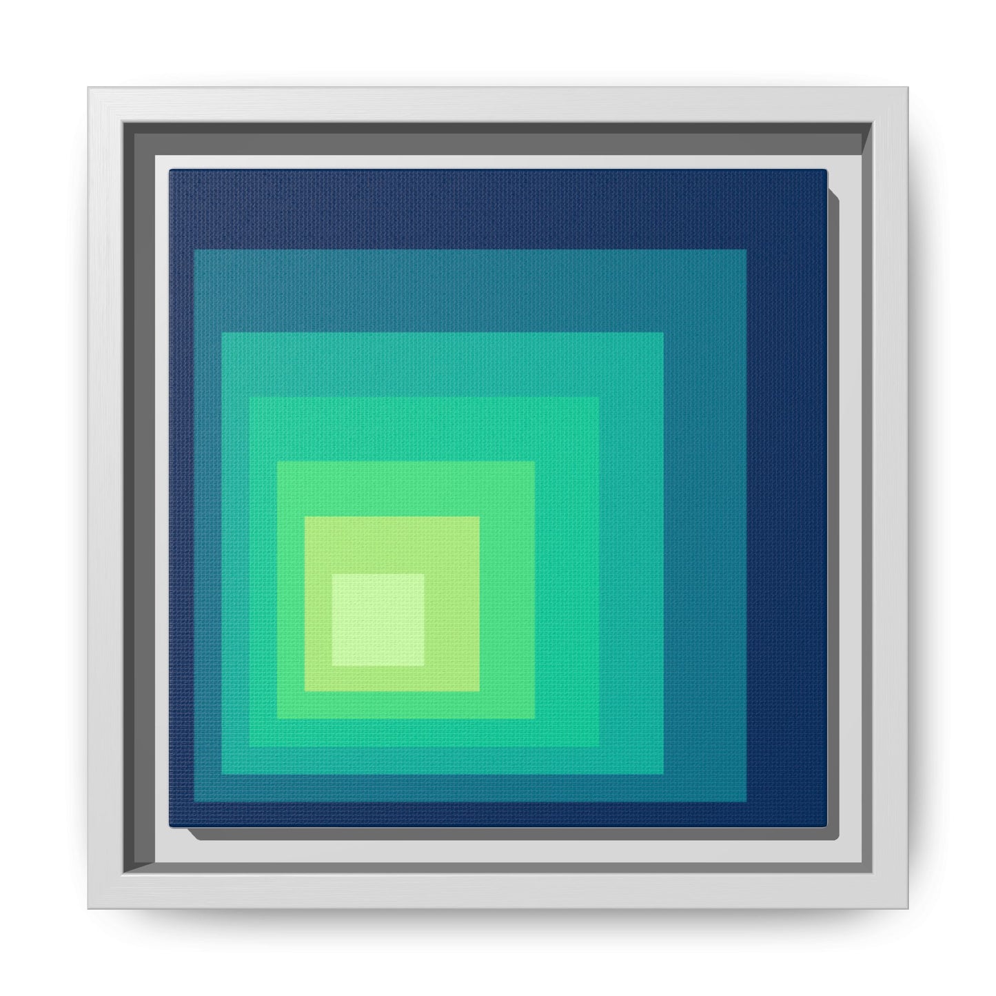 Modern Framed Geometric Canvas Art | Bold Color Meets Clean Framing