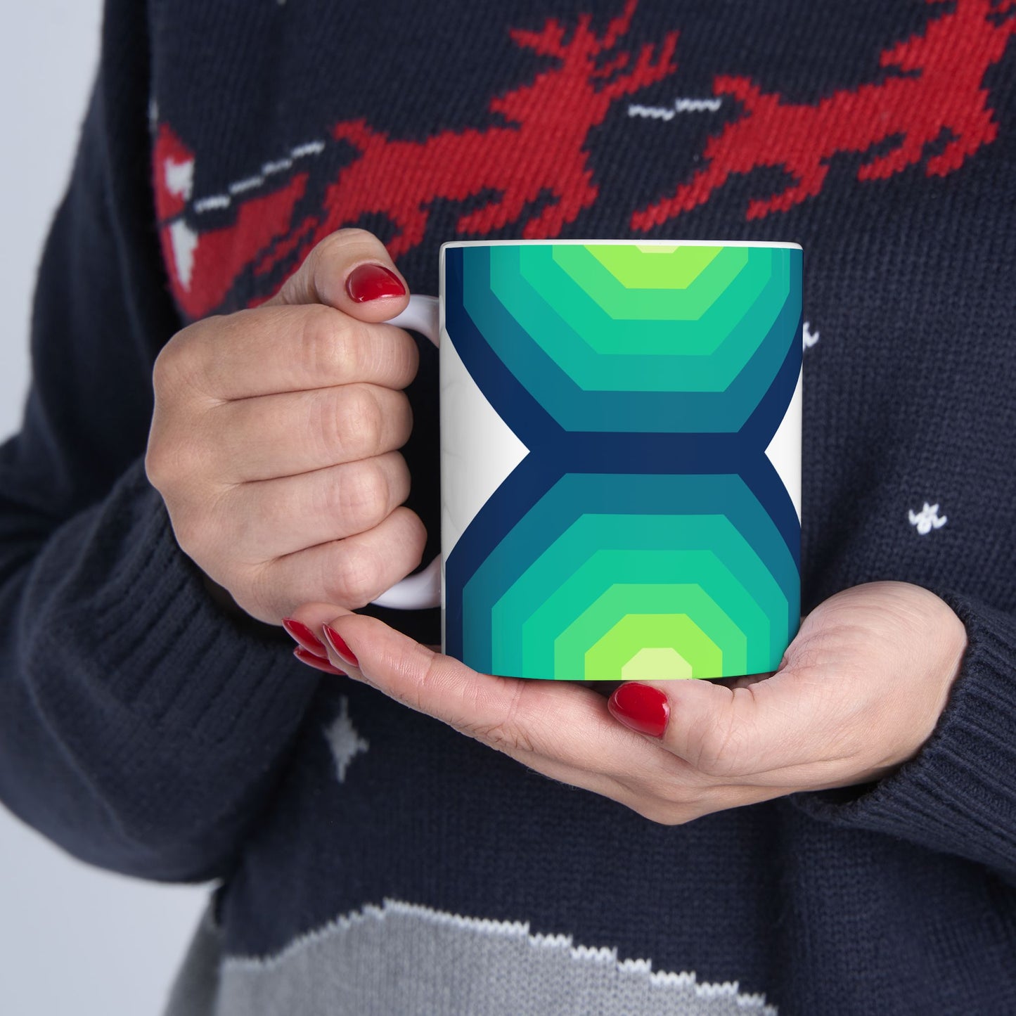 Geo Art Mug – Bold Color, Daily Joy