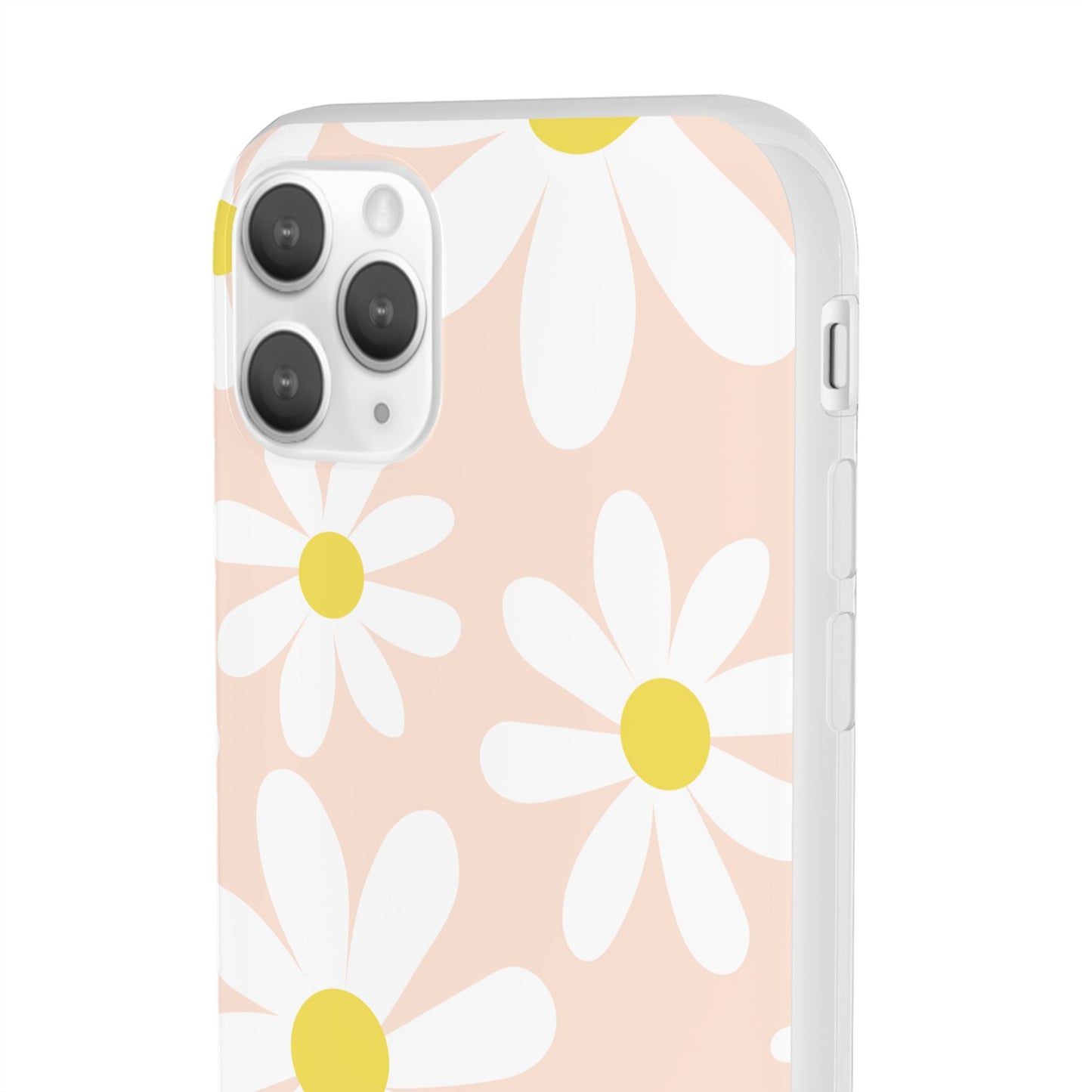 Phone Cases - Blush Daisy Pattern Flexi Cases