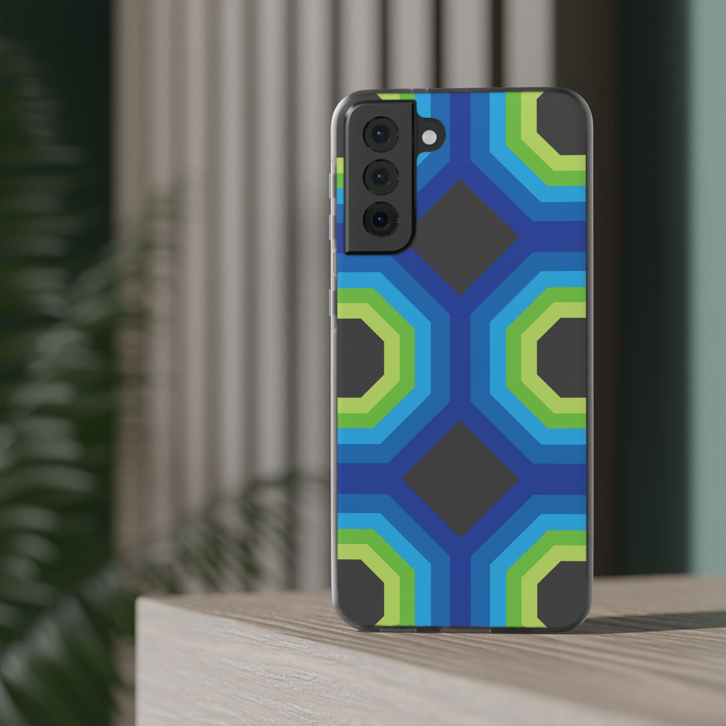 Stylish Geometric Phone Case, Flexible Phone Cover, Unique Modern Design, Perfect Gift, Trendy Accessory, Eco-Friendly Case