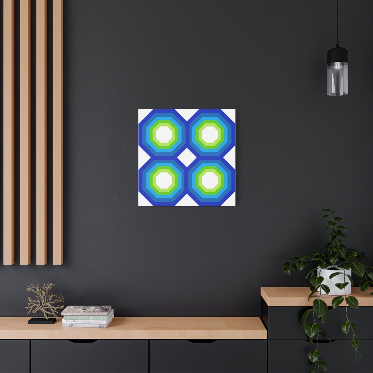 Modern Geometric Canvas Art | Bold Colors, Clean Lines, Creative Energy