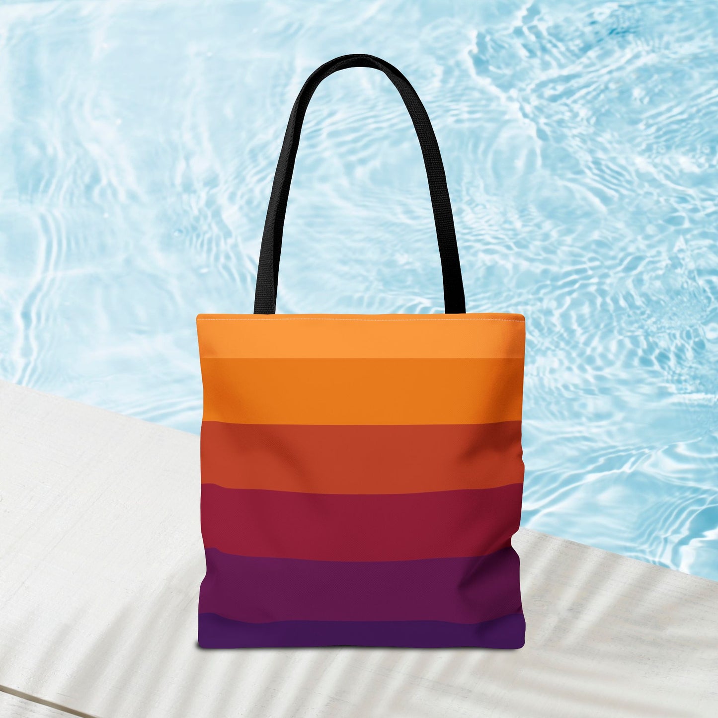 Geometric Art Tote Bag – 3 sizes | Bold lines. Vivid color. Retro with a modern twist.