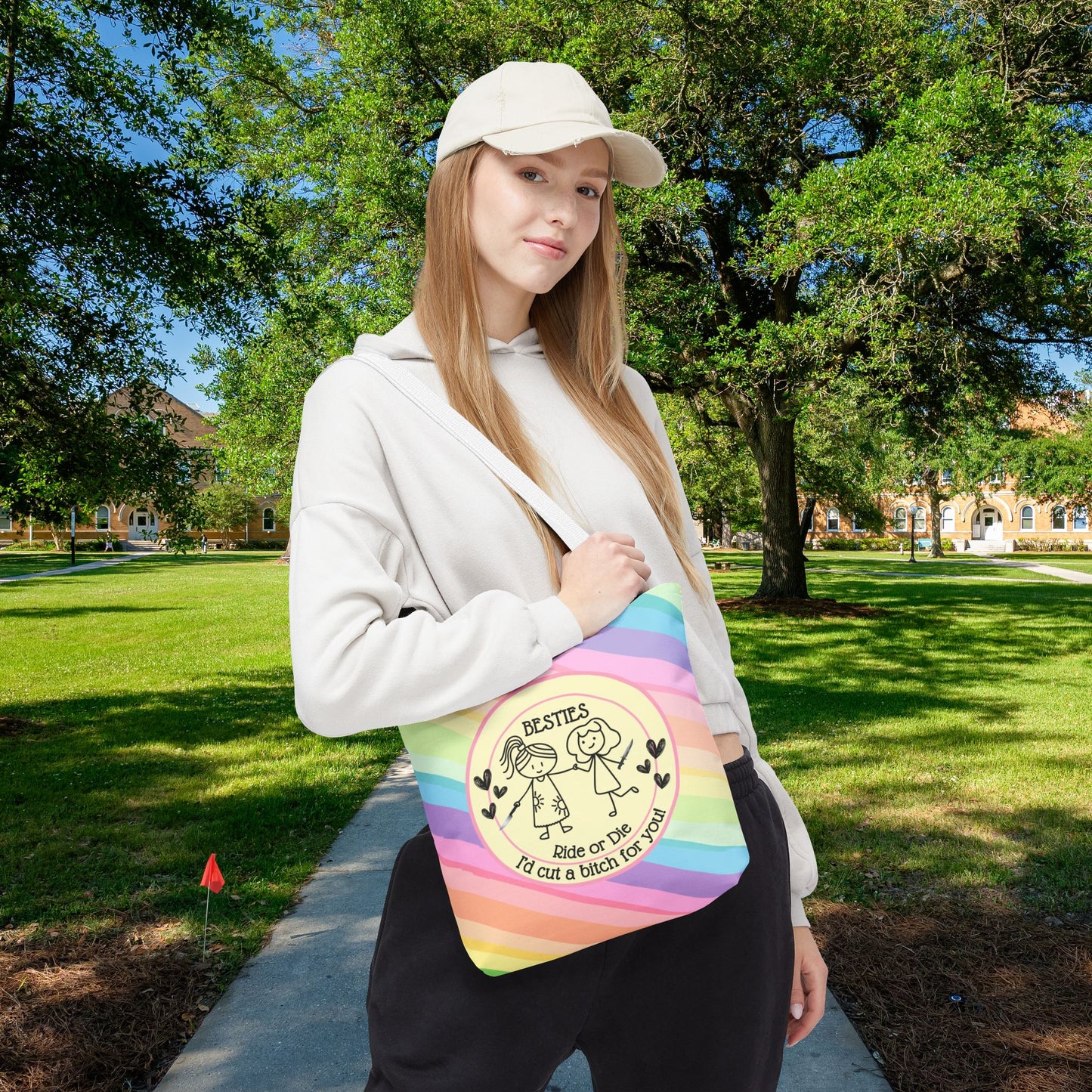 Besties “I’d Cut a Bitch for You” Tote – 3 sizes | Fierce, Fun & Full of Love