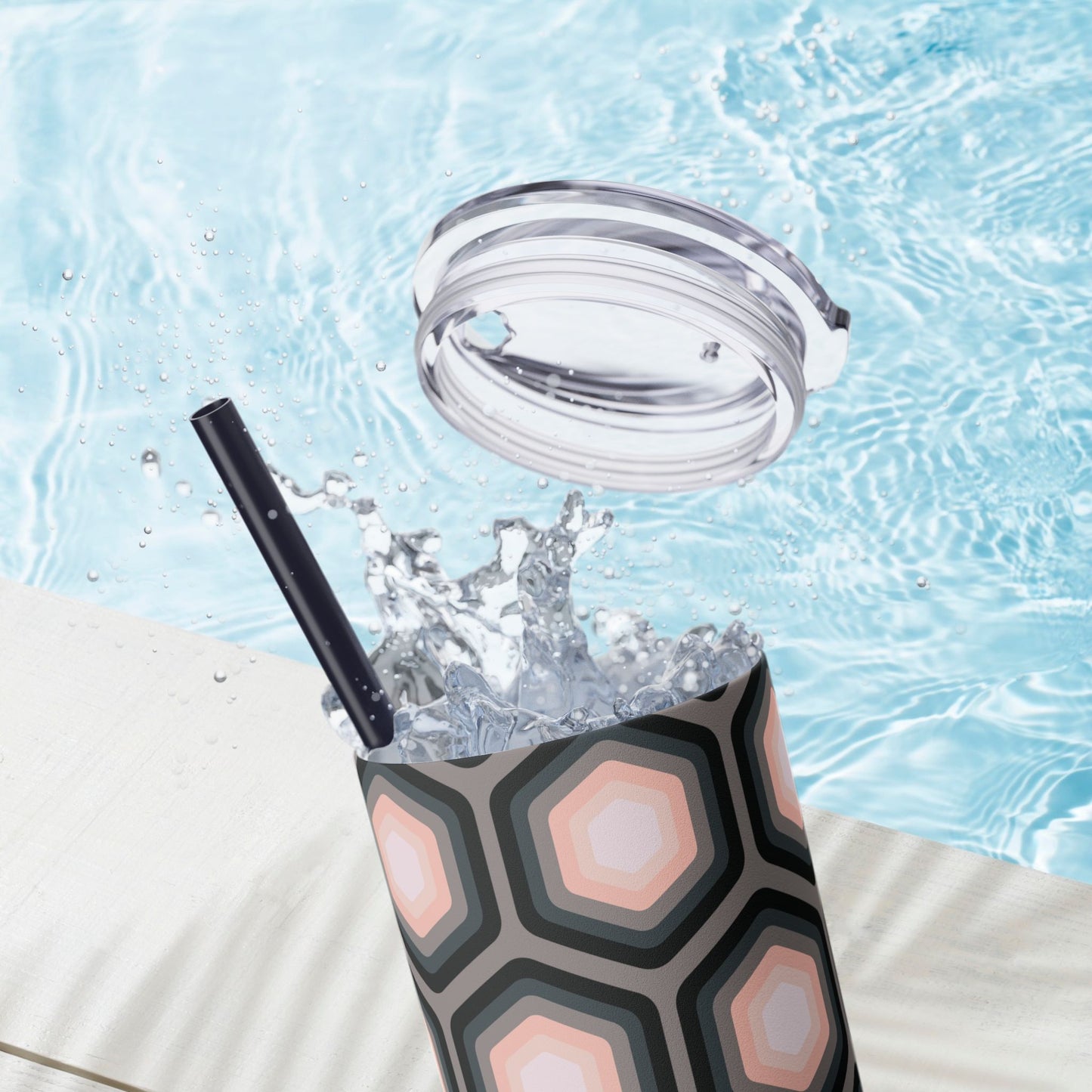 Vibrant. Versatile. Totally Sippable. – 20 oz Skinny Travel Tumbler with Straw