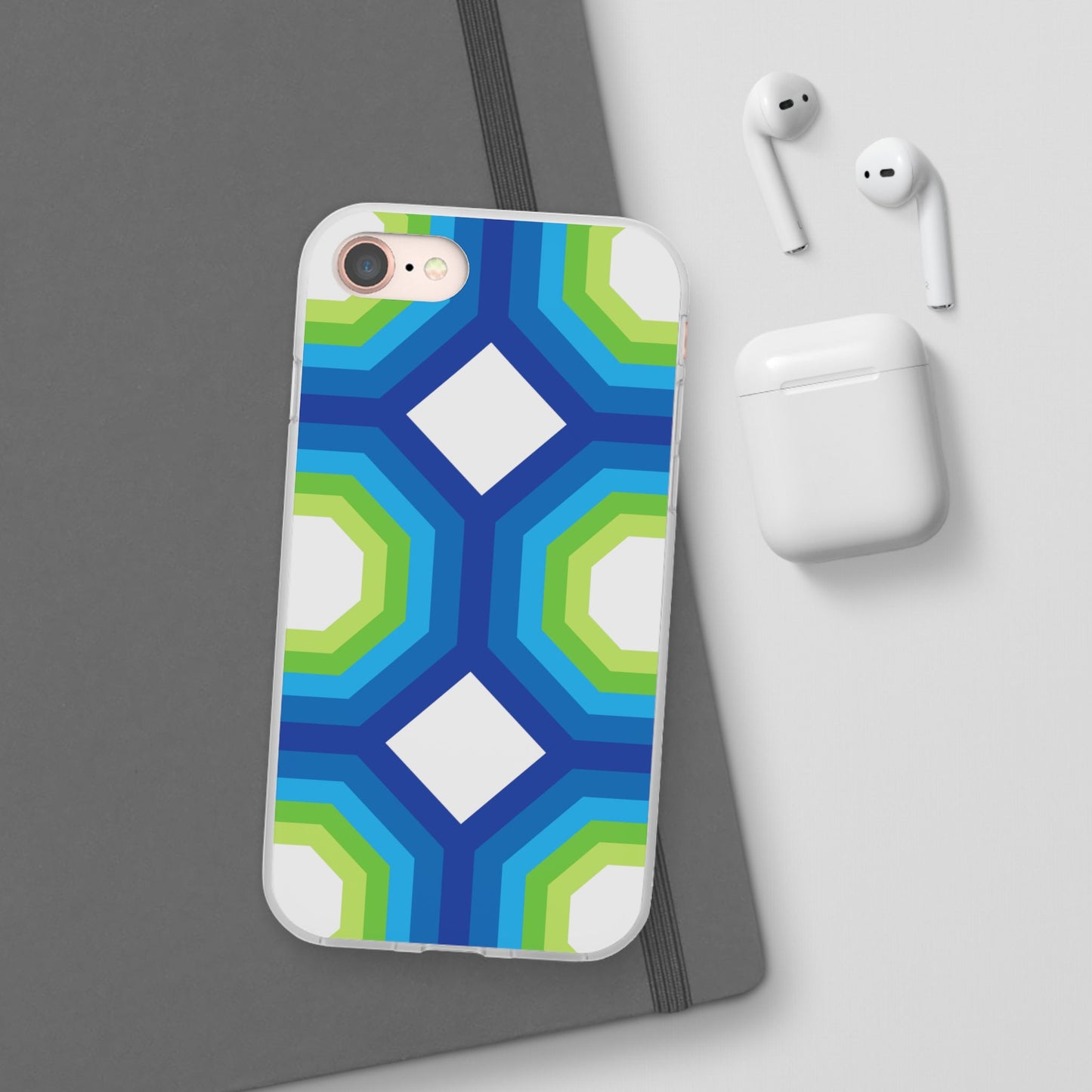 Stylish Geometric Phone Case, Flexible Phone Cover, Unique Modern Design, Perfect Gift, Trendy Accessory, Eco-Friendly Case