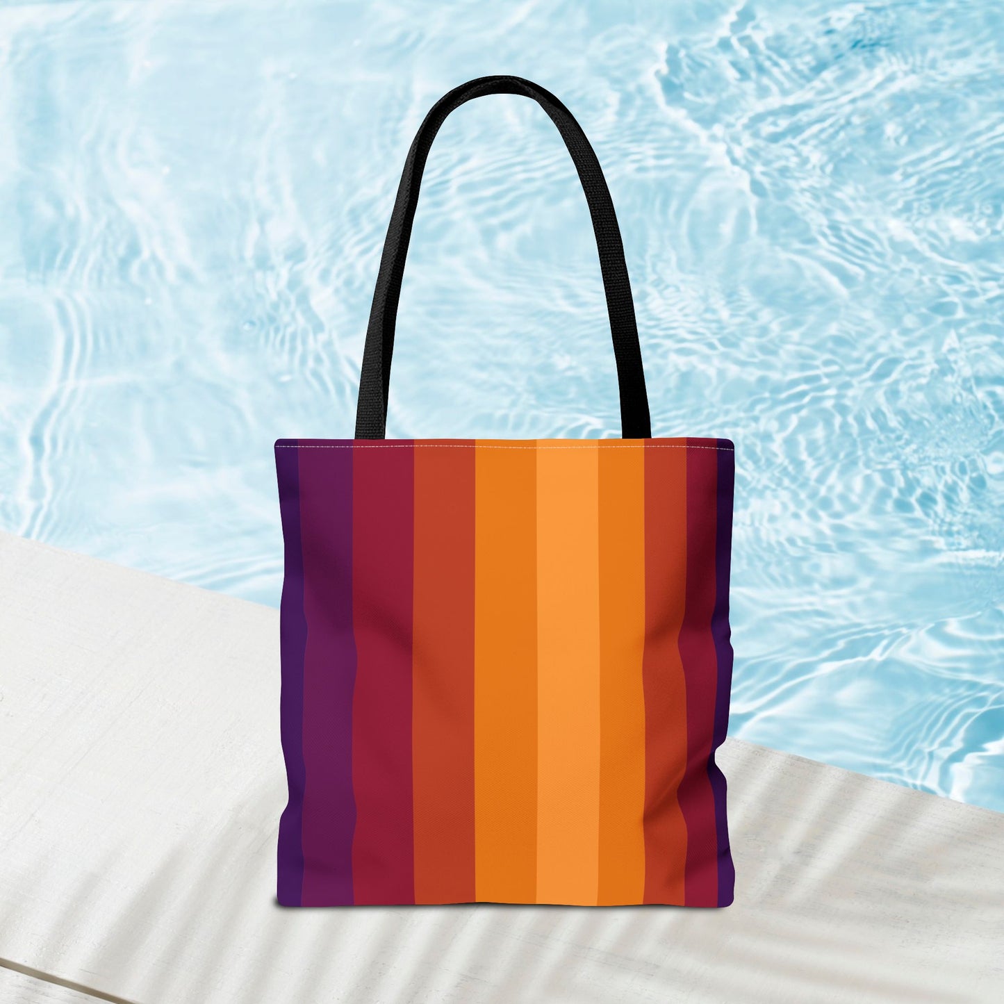 Geometric Art Tote Bag – 3 sizes | Bold lines. Vivid color. Retro with a modern twist.