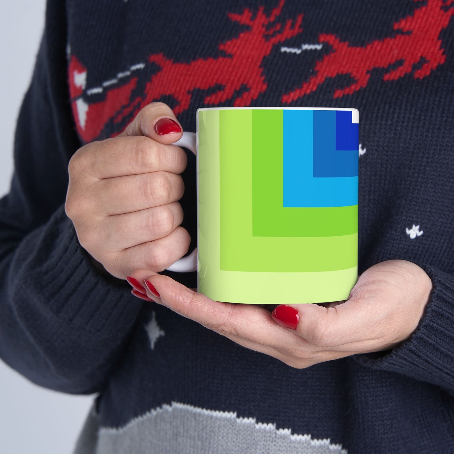 Geo Art Mug – Bold Color, Daily Joy