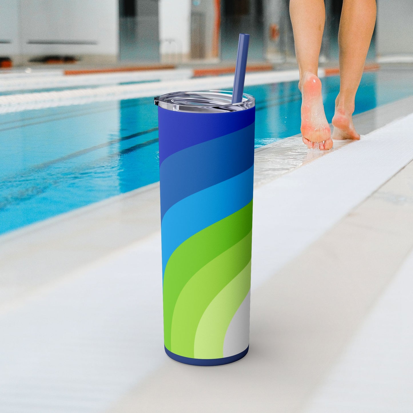 Vibrant. Versatile. Totally Sippable. – 20 oz Skinny Travel Tumbler with Straw