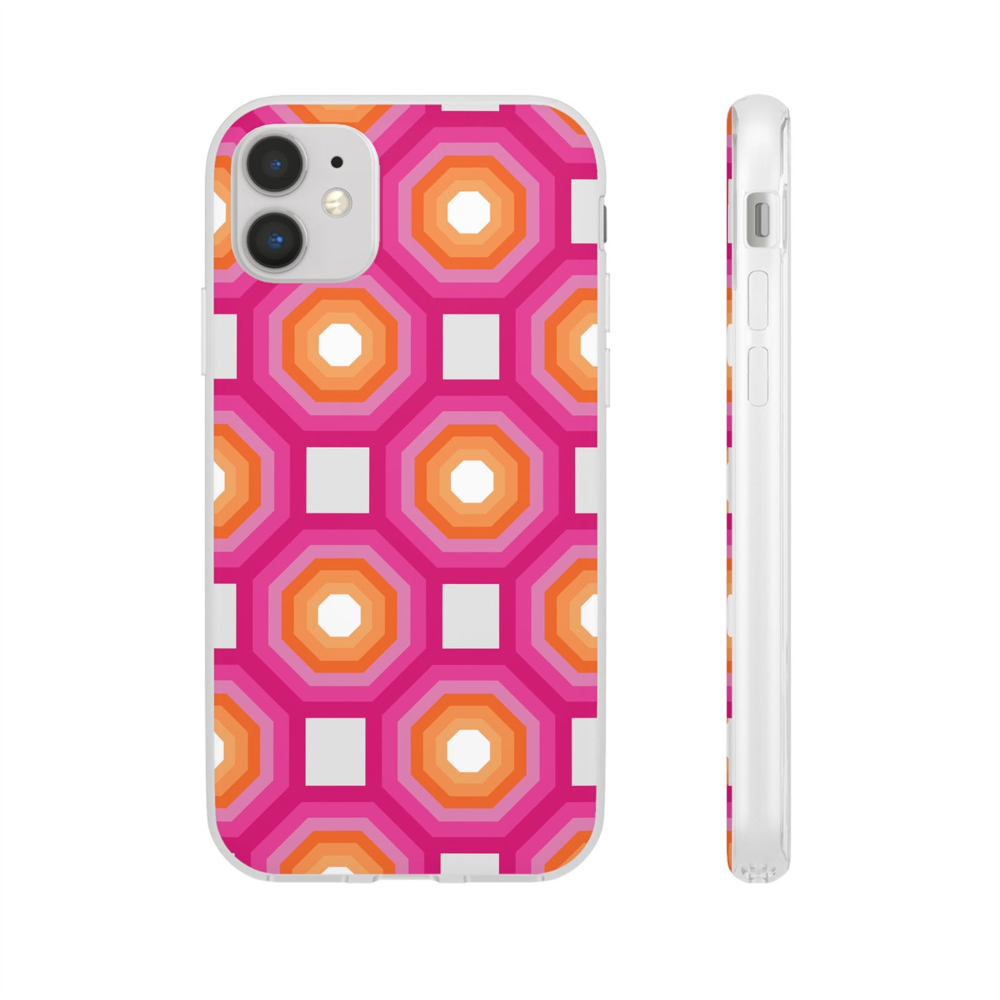 Stylish Geometric Phone Case, Flexible Phone Cover, Unique Modern Design, Perfect Gift, Trendy Accessory, Eco-Friendly Case