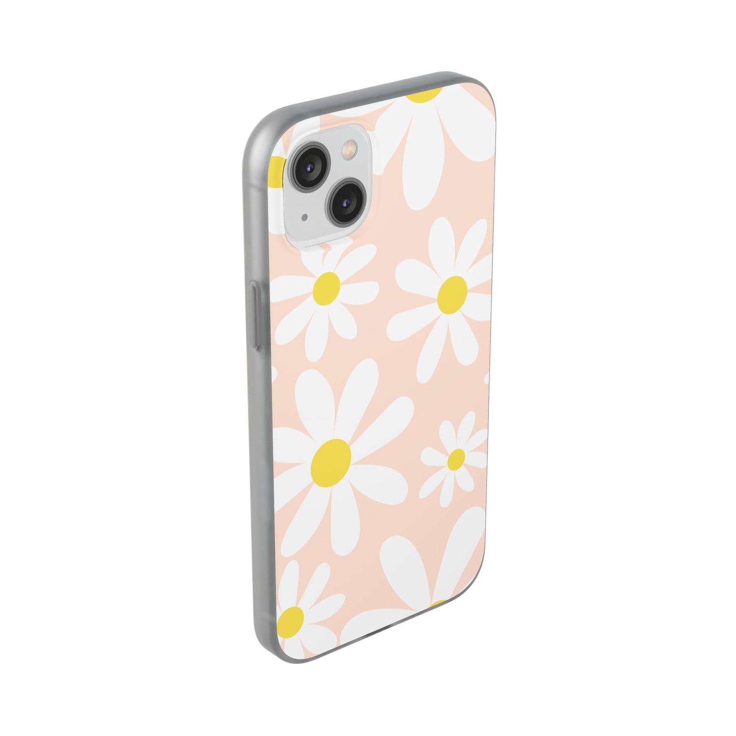 Phone Cases - Blush Daisy Pattern Flexi Cases