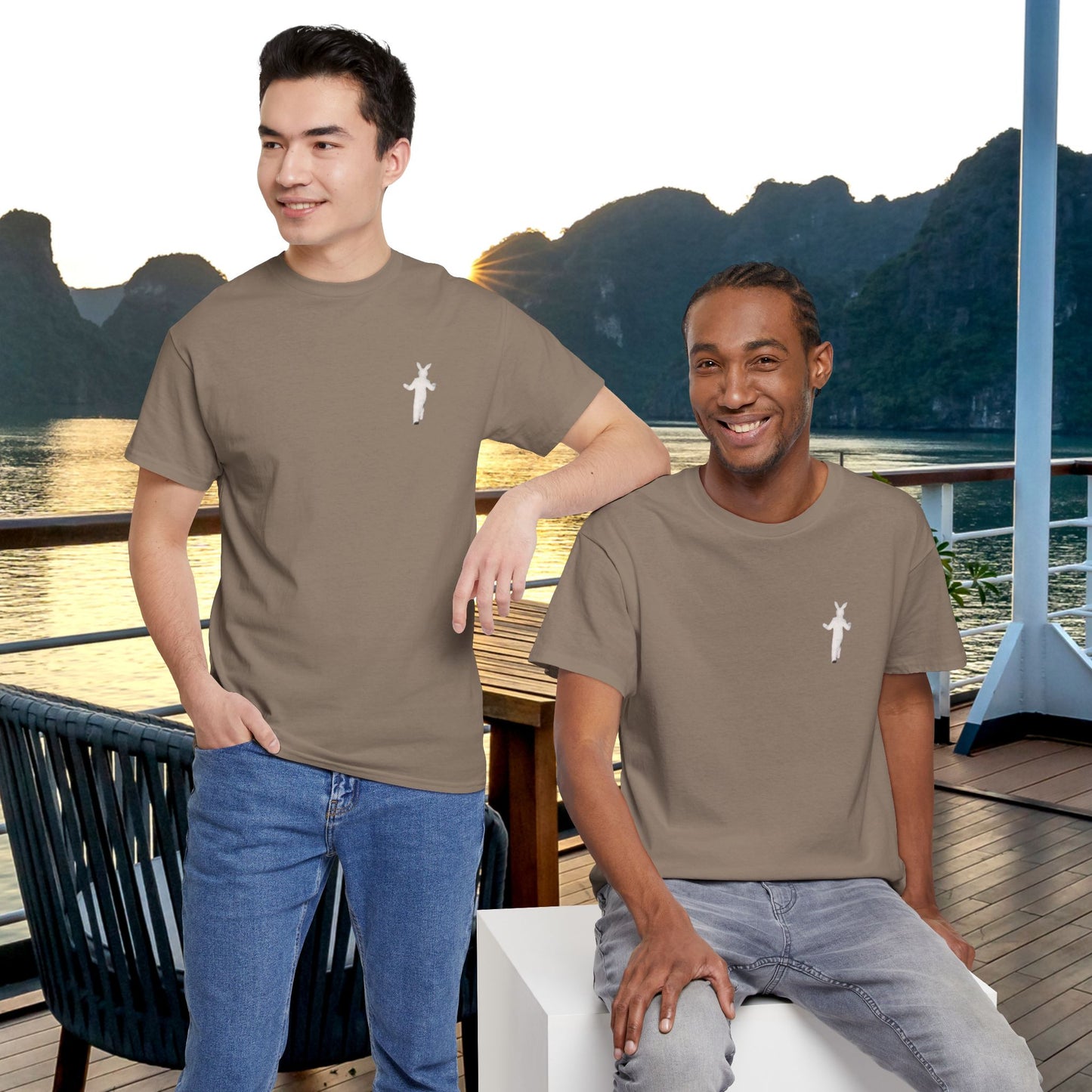 Funny Thug Life 2 Bunny Graphic Tee - Unisex Cotton T-Shirt, Bold Soft Design