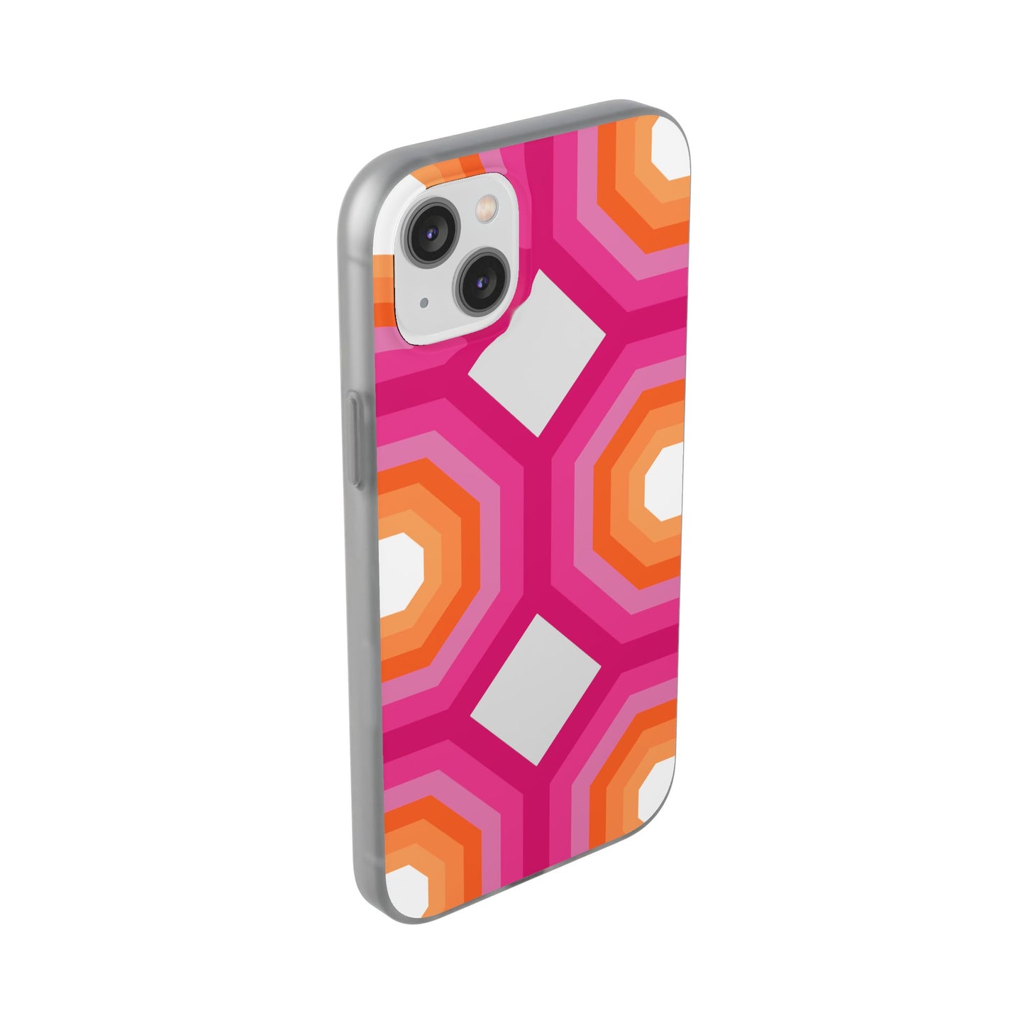 Stylish Geometric Phone Case, Flexible Phone Cover, Unique Modern Design, Perfect Gift, Trendy Accessory, Eco-Friendly Case