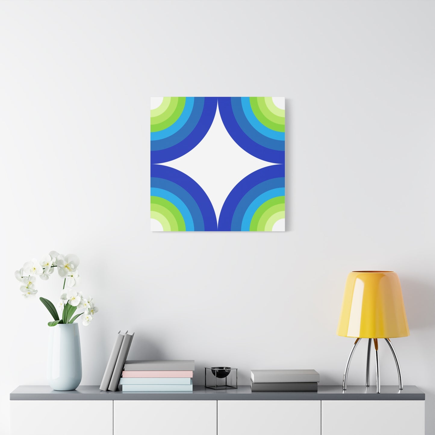 Modern Geometric Canvas Art | Bold Colors, Clean Lines, Creative Energy