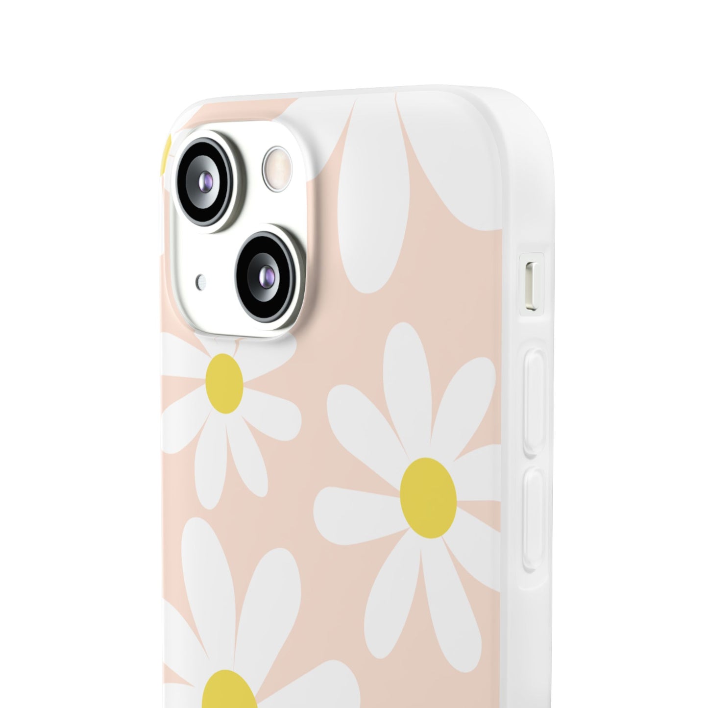 Phone Cases - Blush Daisy Pattern Flexi Cases