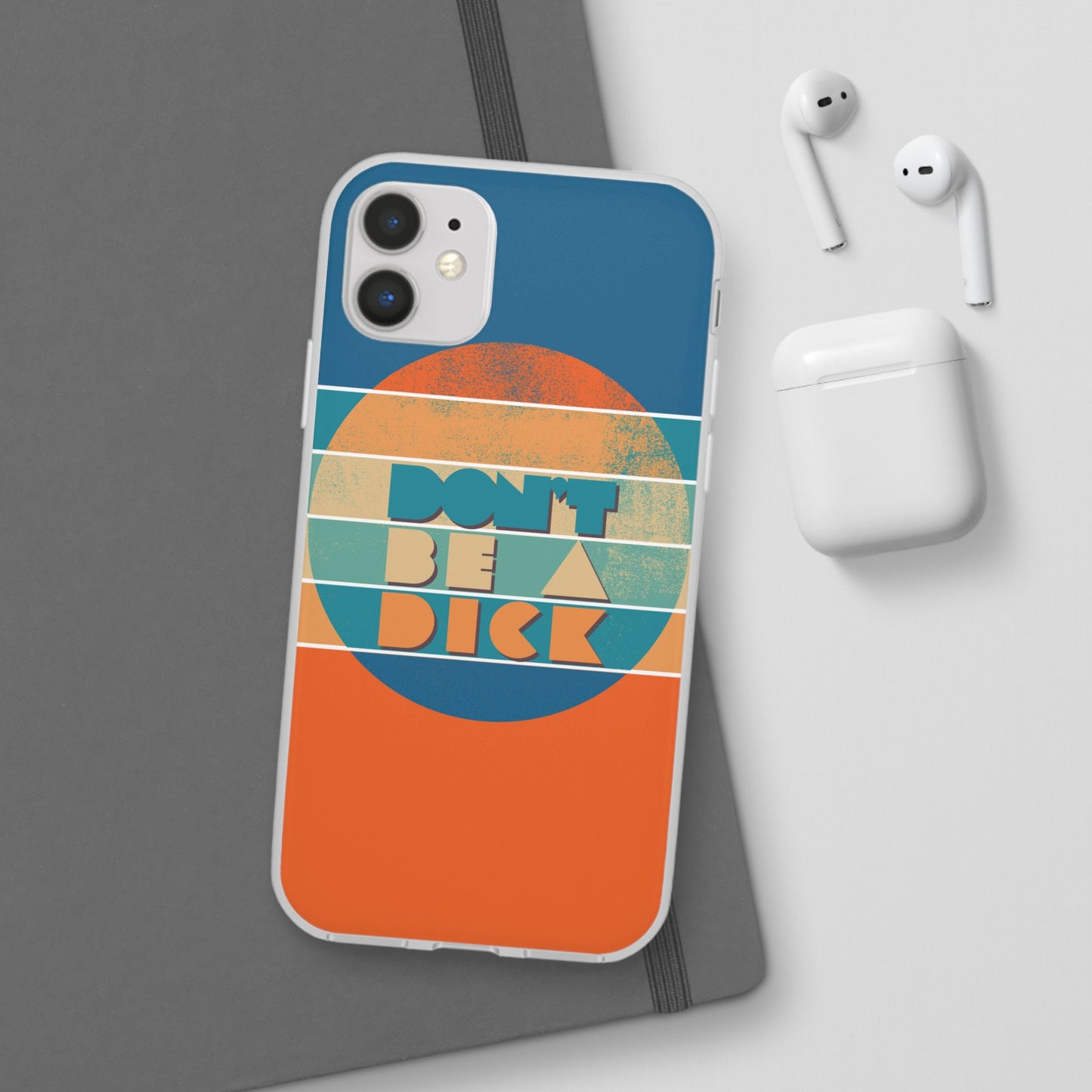 Phone Case - 'Don't Be a Dick' Retro 70s style