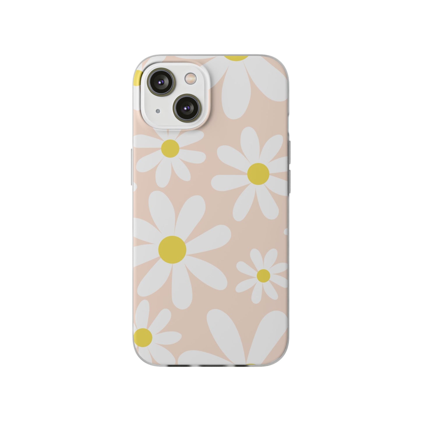 Phone Cases - Blush Daisy Pattern Flexi Cases