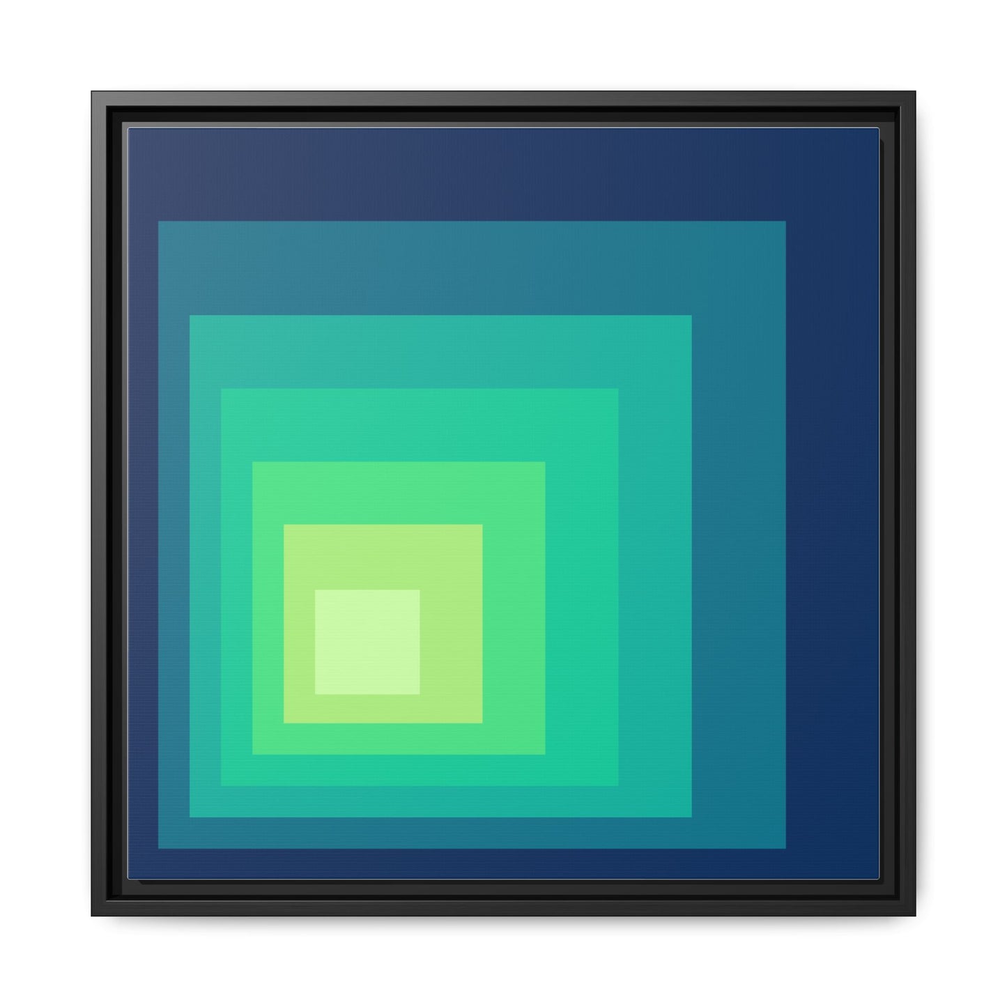 Modern Framed Geometric Canvas Art | Bold Color Meets Clean Framing