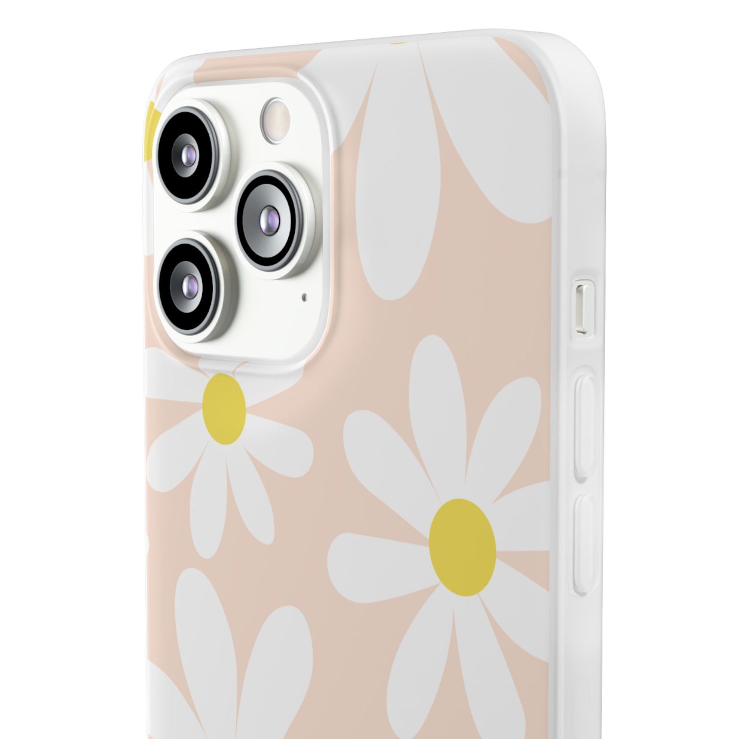 Phone Cases - Blush Daisy Pattern Flexi Cases