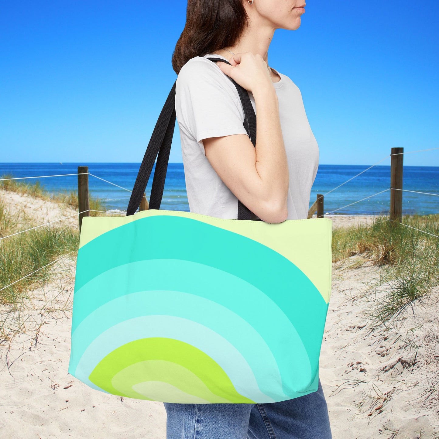 Geo Art XL Tote — XL Tote Bag | Carry-All | Bold Design. Spacious Style. Retro-Boho Vibes.