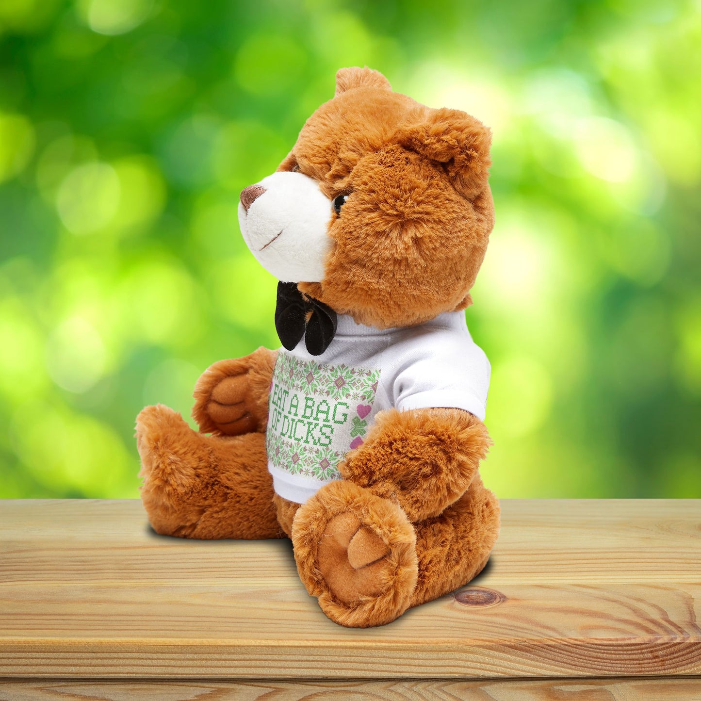 “Eat a Bag of Dicks” Teddy Bear – Funny Gift for Friends or Breakups